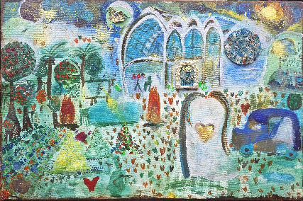 Paradise Mixed Media 36 x 24"