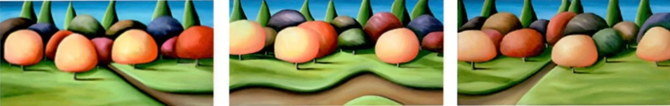 "Three Trees No. 3" (12 x 24)