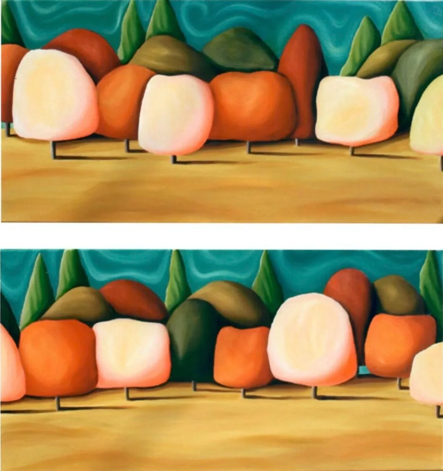 "Two Trees No. 2" (15 x 30)