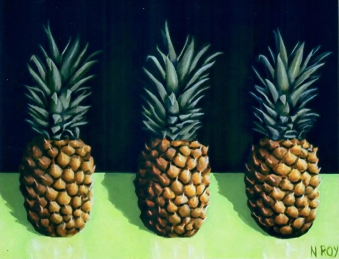 "Three Pineapples" (20 x 24)