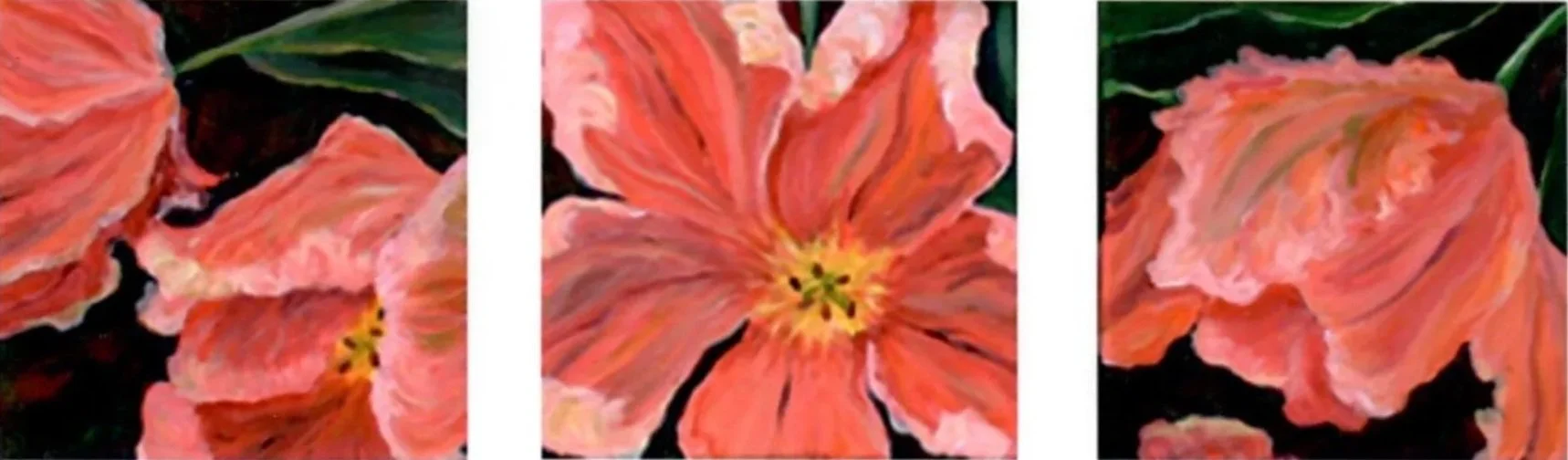 "Small Pink Tulips" (8 x 8)