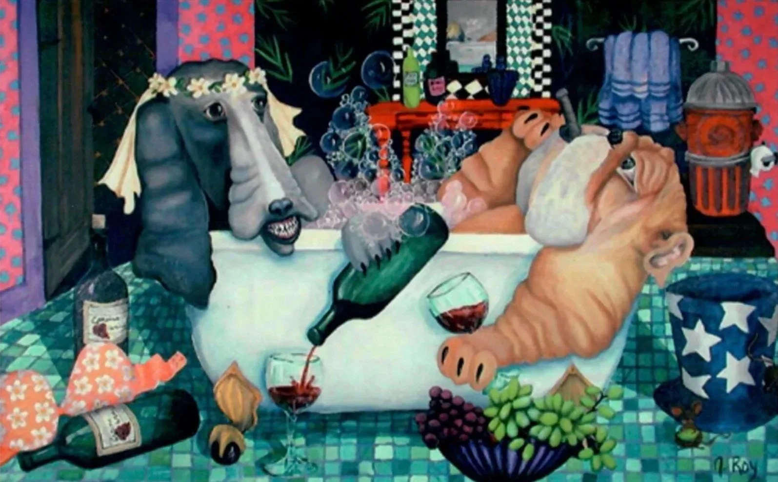 "Honeymooners" (48 x 30)