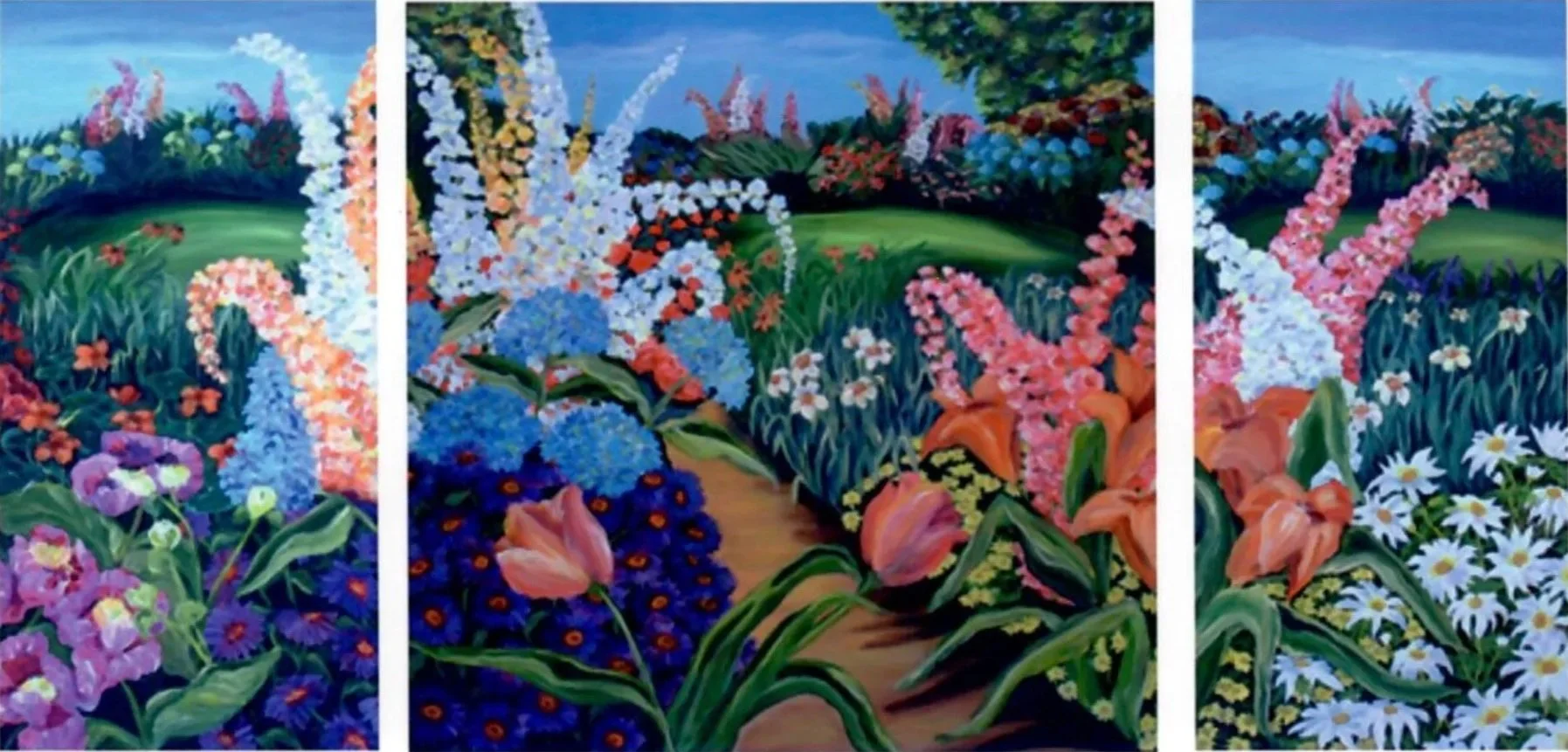 "Bursting with Joy" (30 x 60)