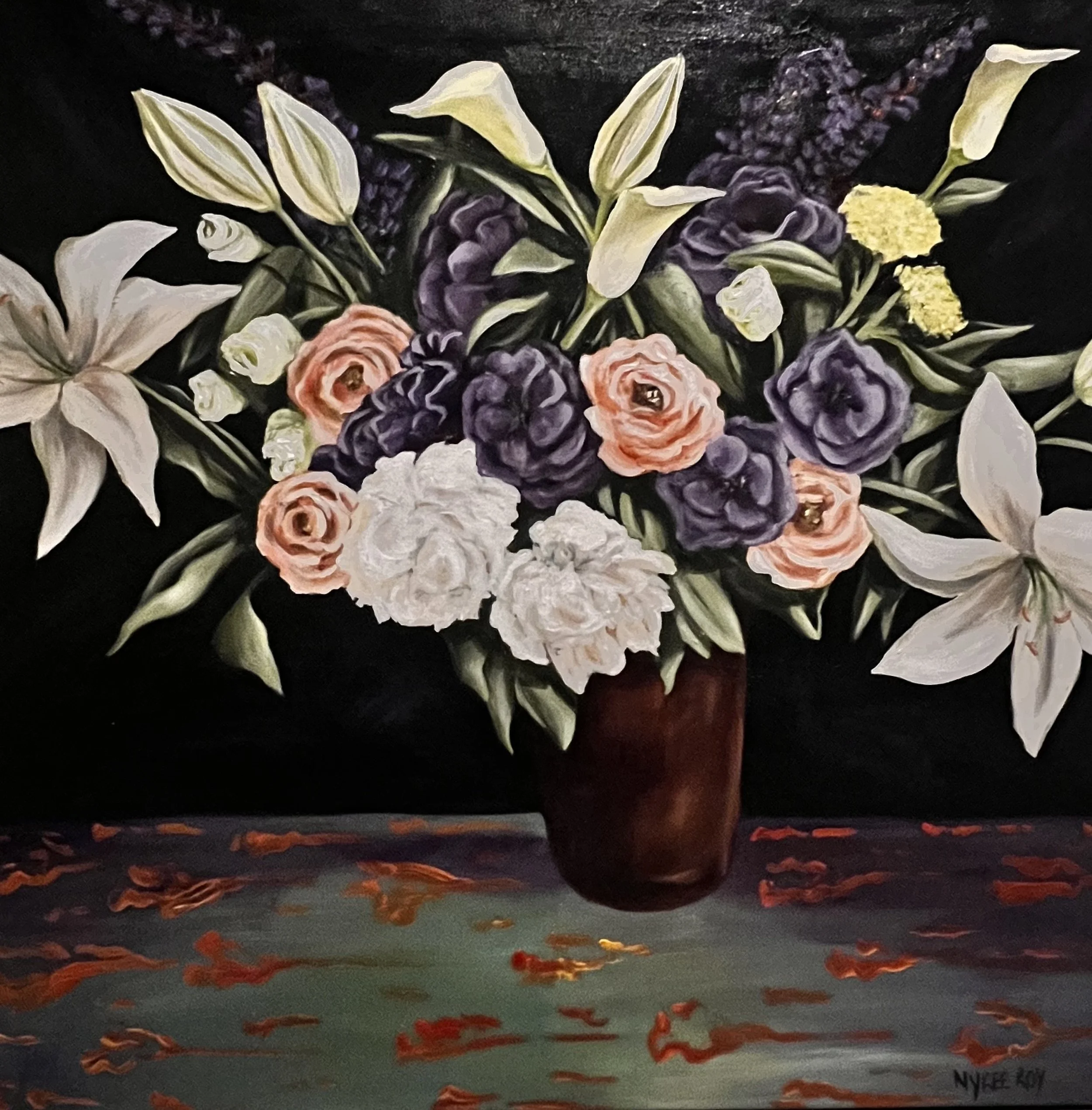 "Sharing Light" (30 x 30)