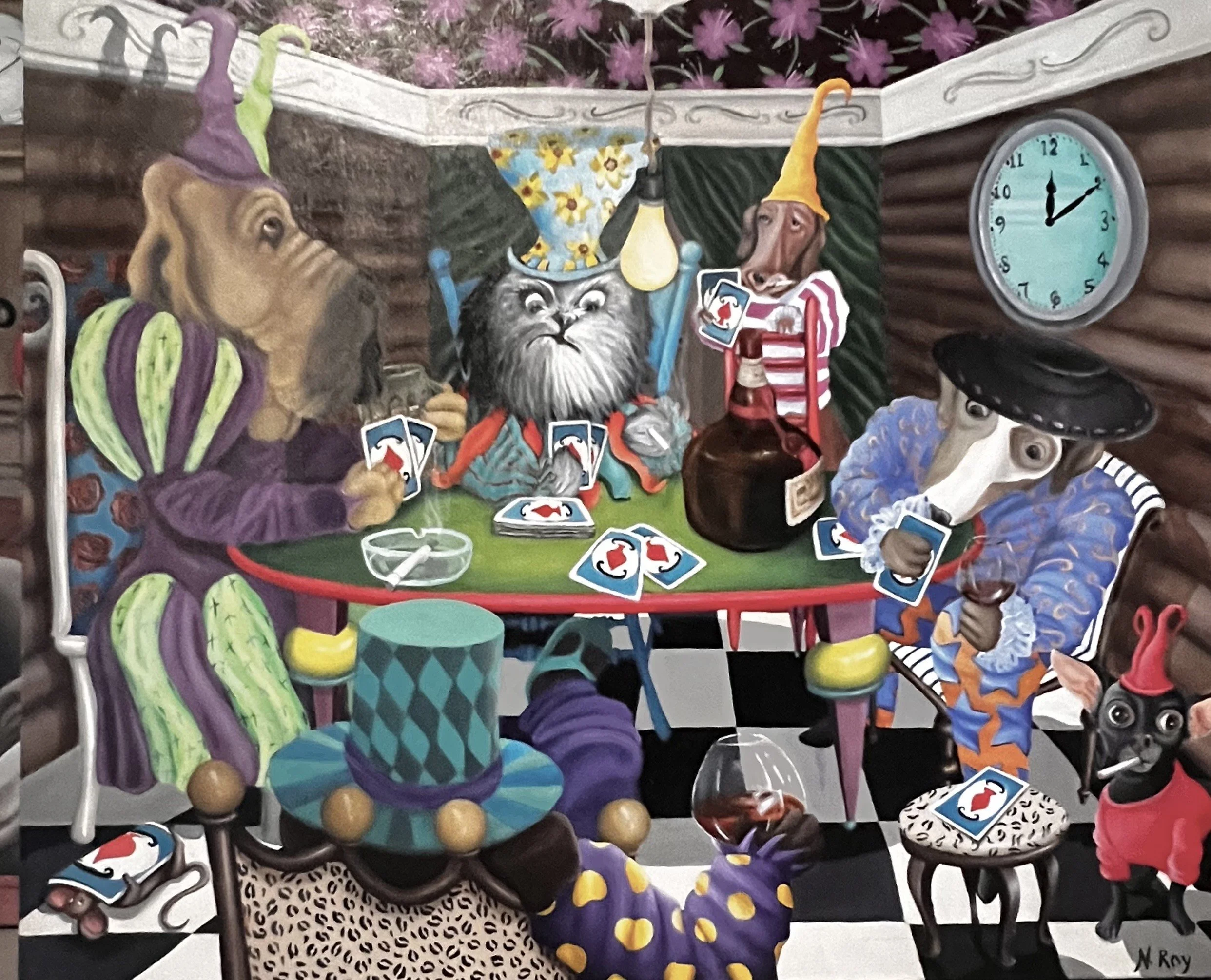 "High Stake Hounds" (30 x 36)