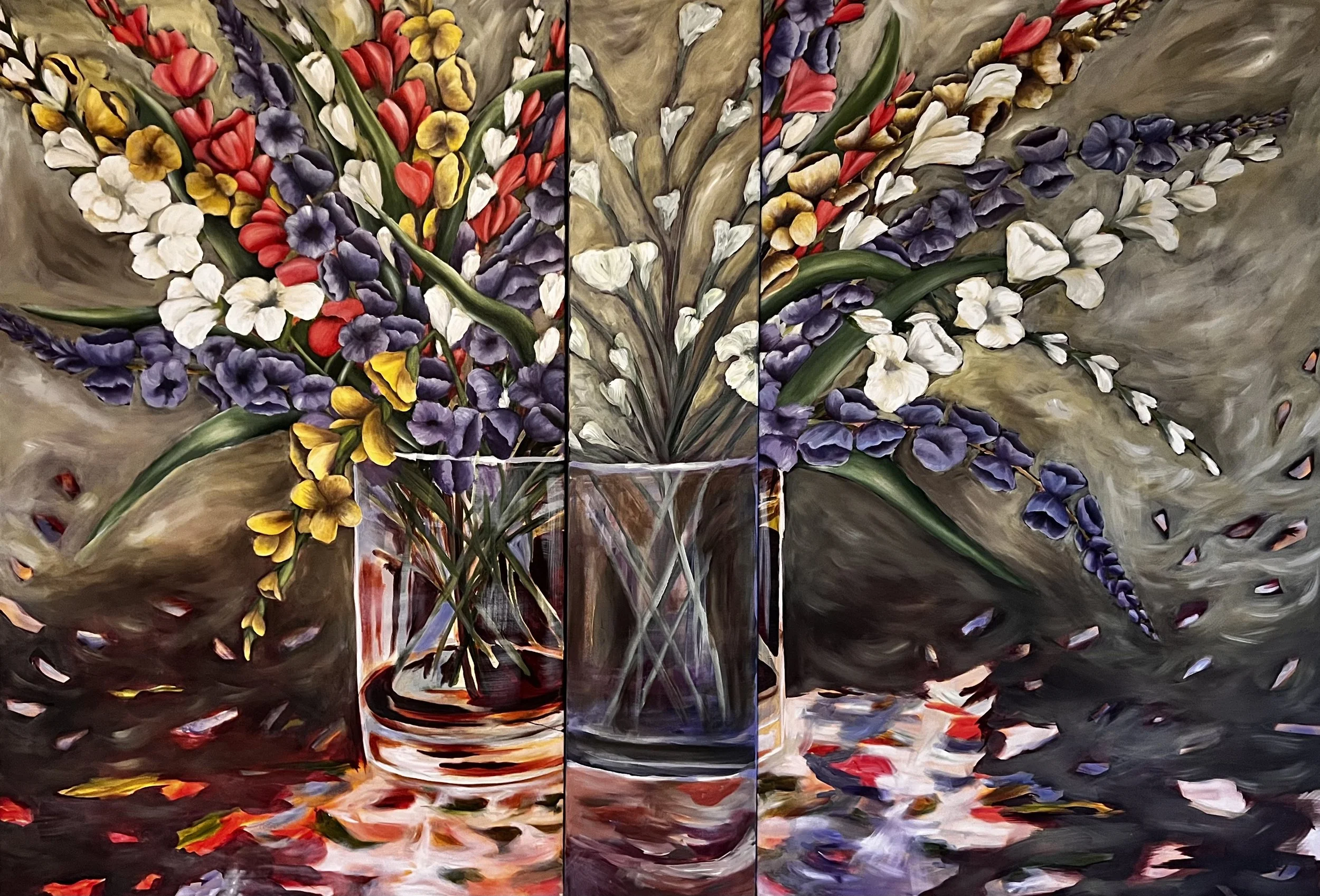 "Vibrant Harmony" - Triptych (48 x 70)