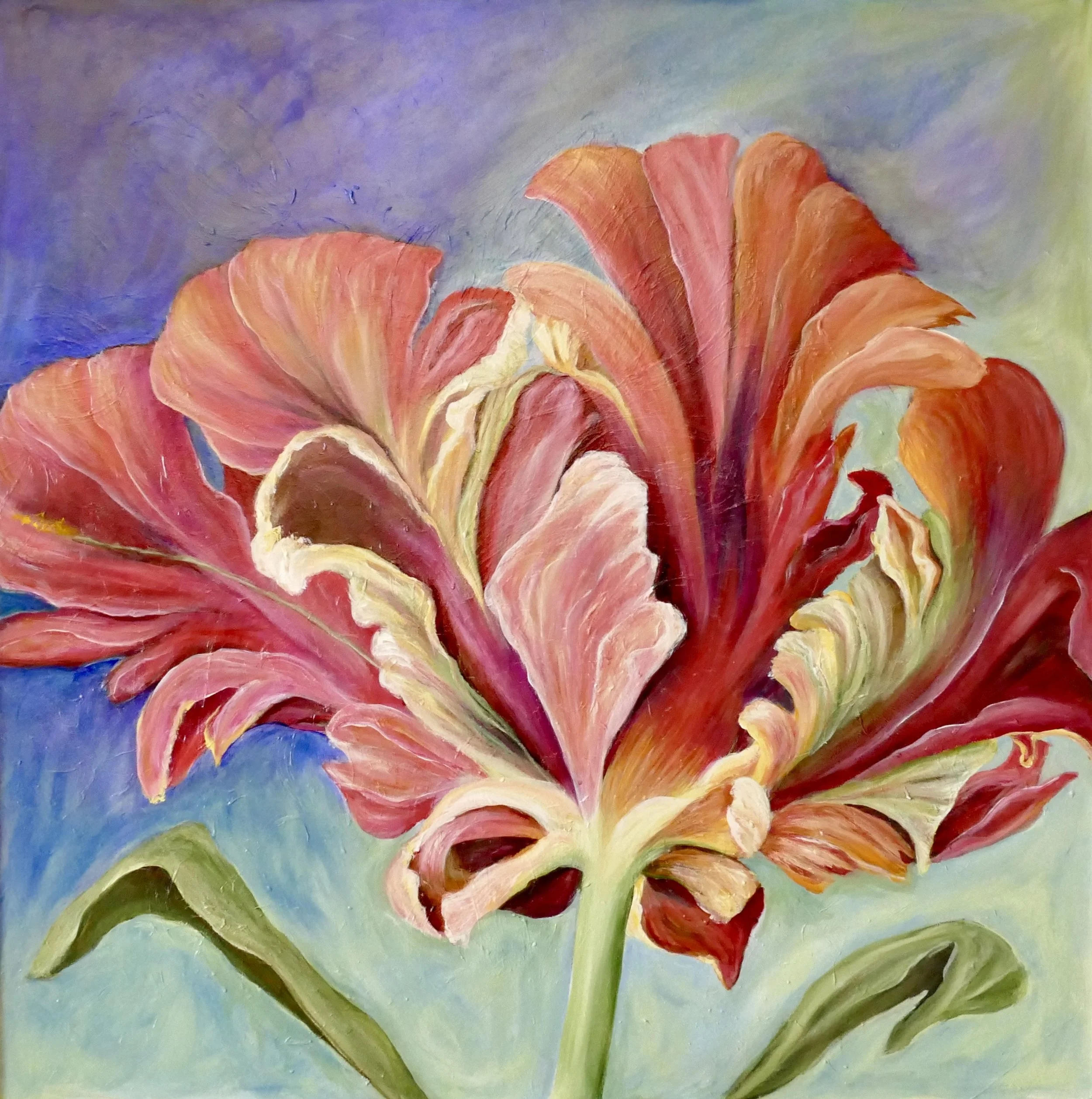 "Unfurling" (36 x 36)
