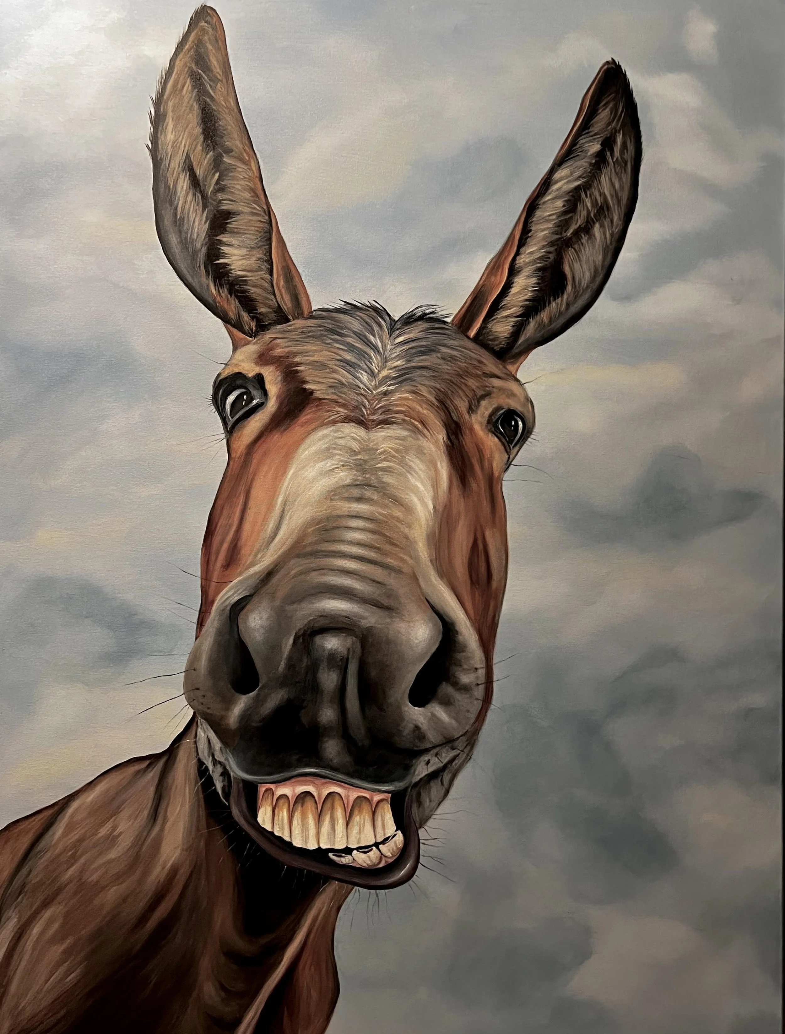 "Caught Laughing" (48 x 36)