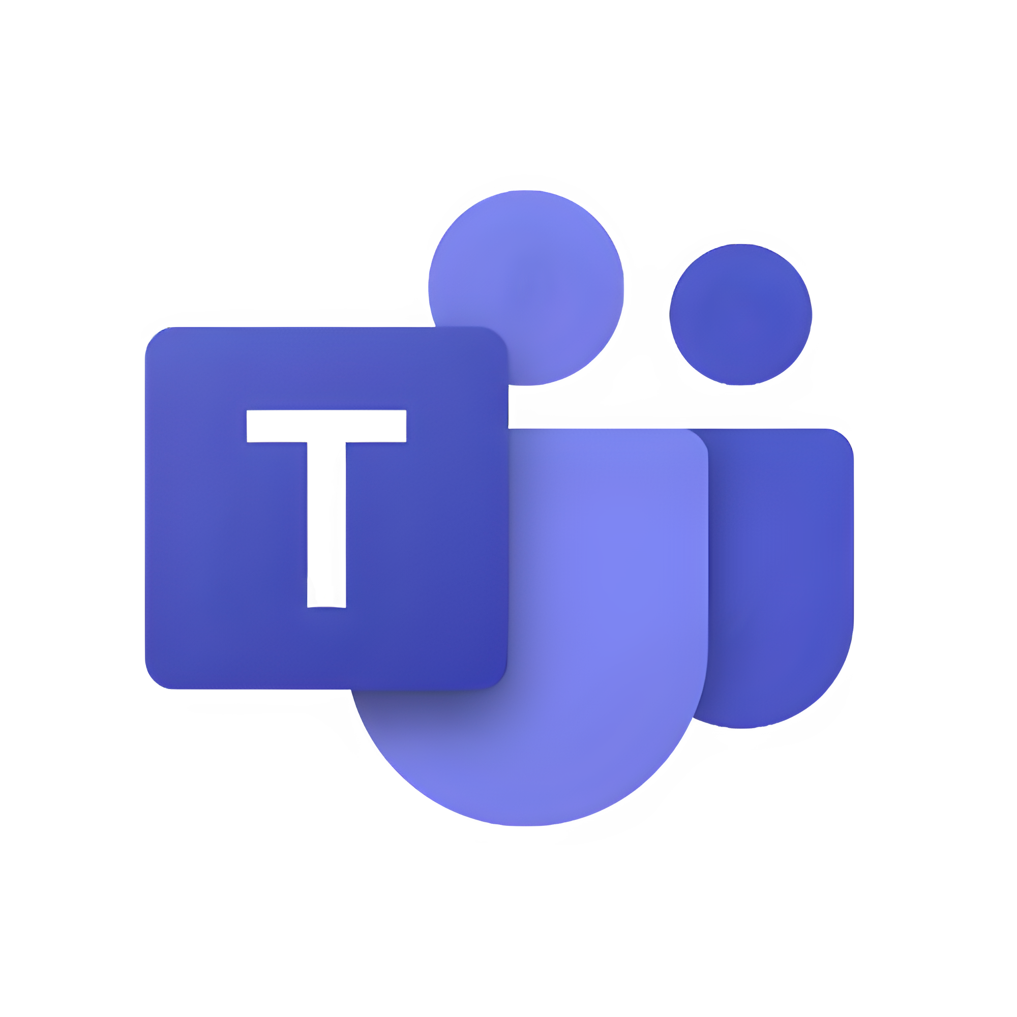 3D blue icons representing people with a square containing a letter 'T' in front