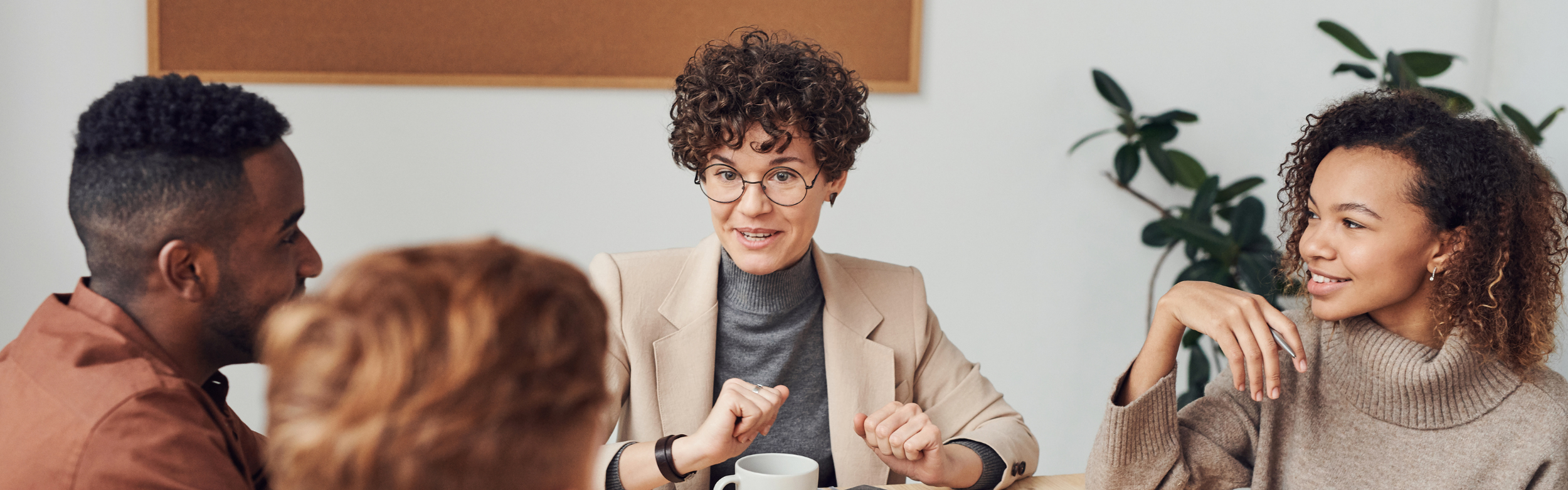 Group of people talking
