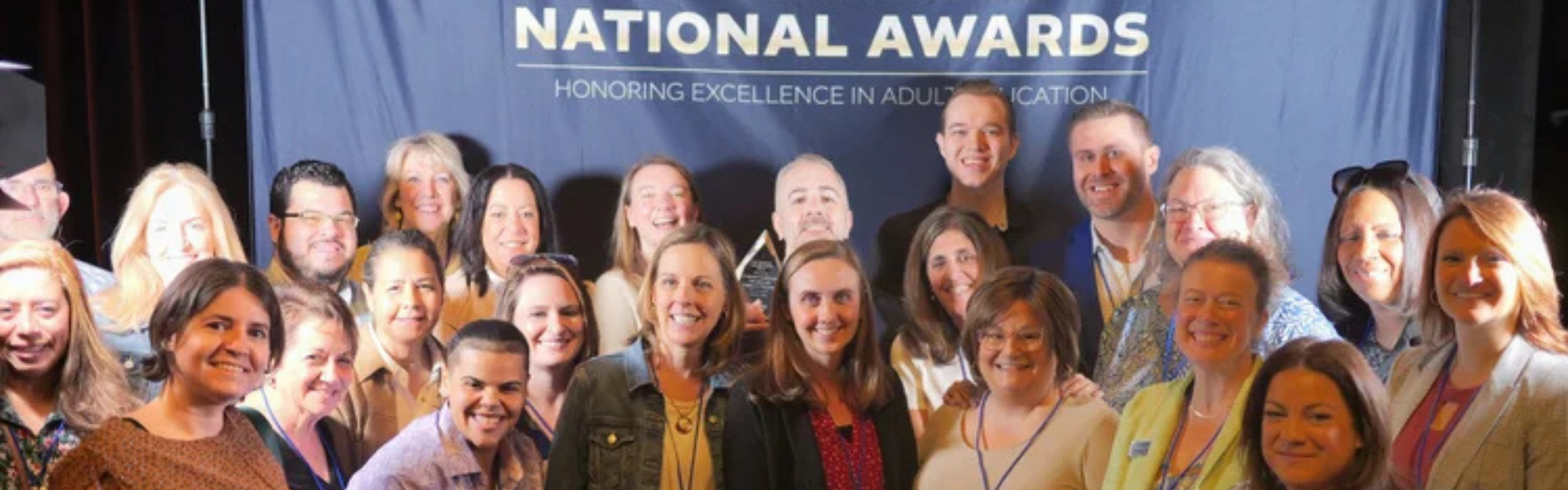 Group of people smiling