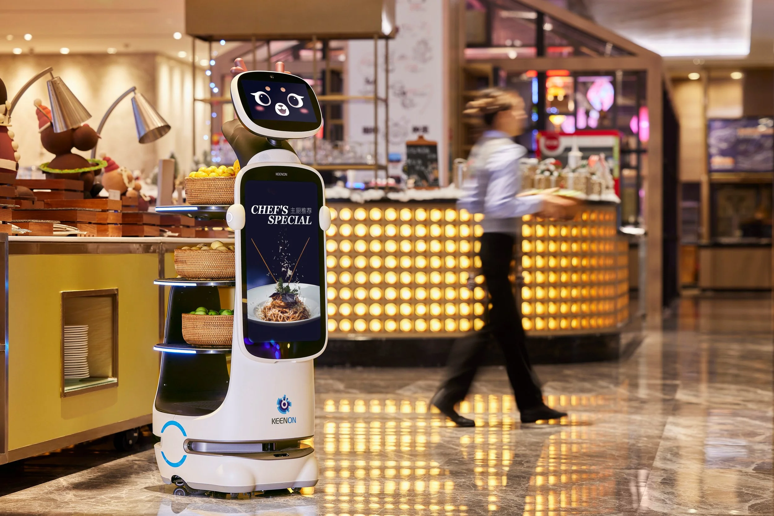 Autonomous service robots for restaurants and hospitality