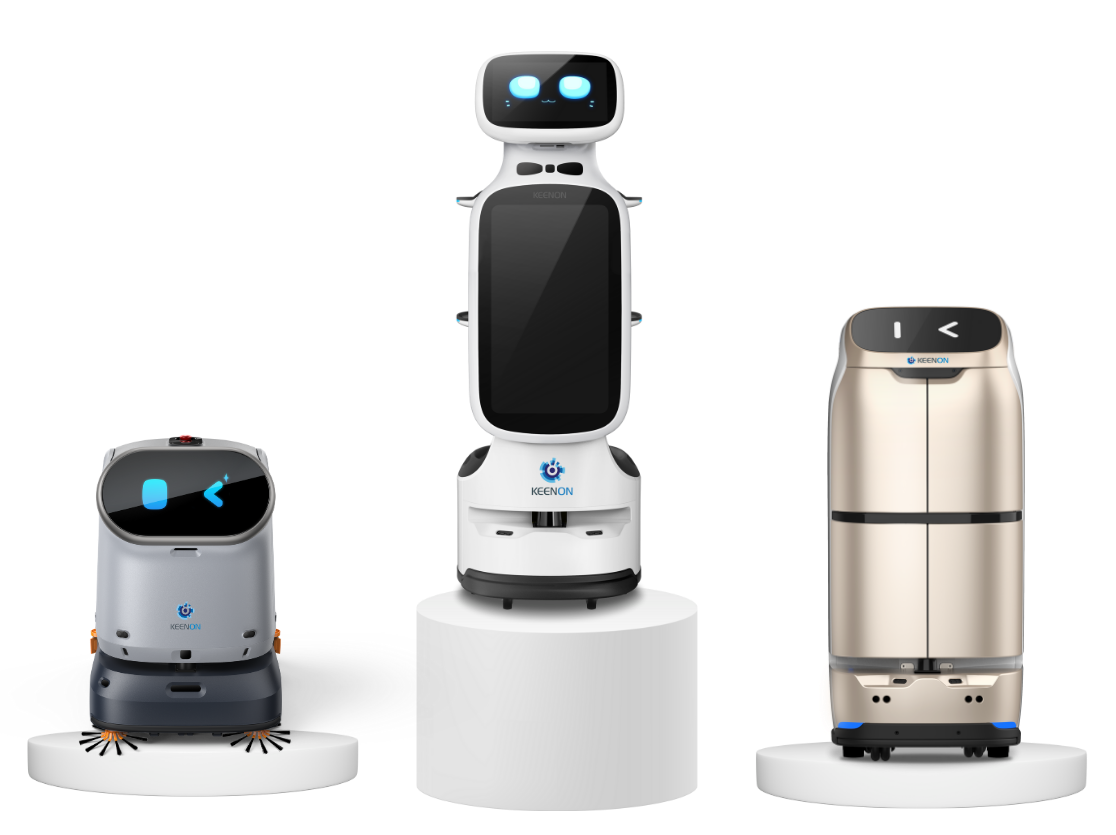 Robotic cleaning and delivery solutions operating inside shopping centers