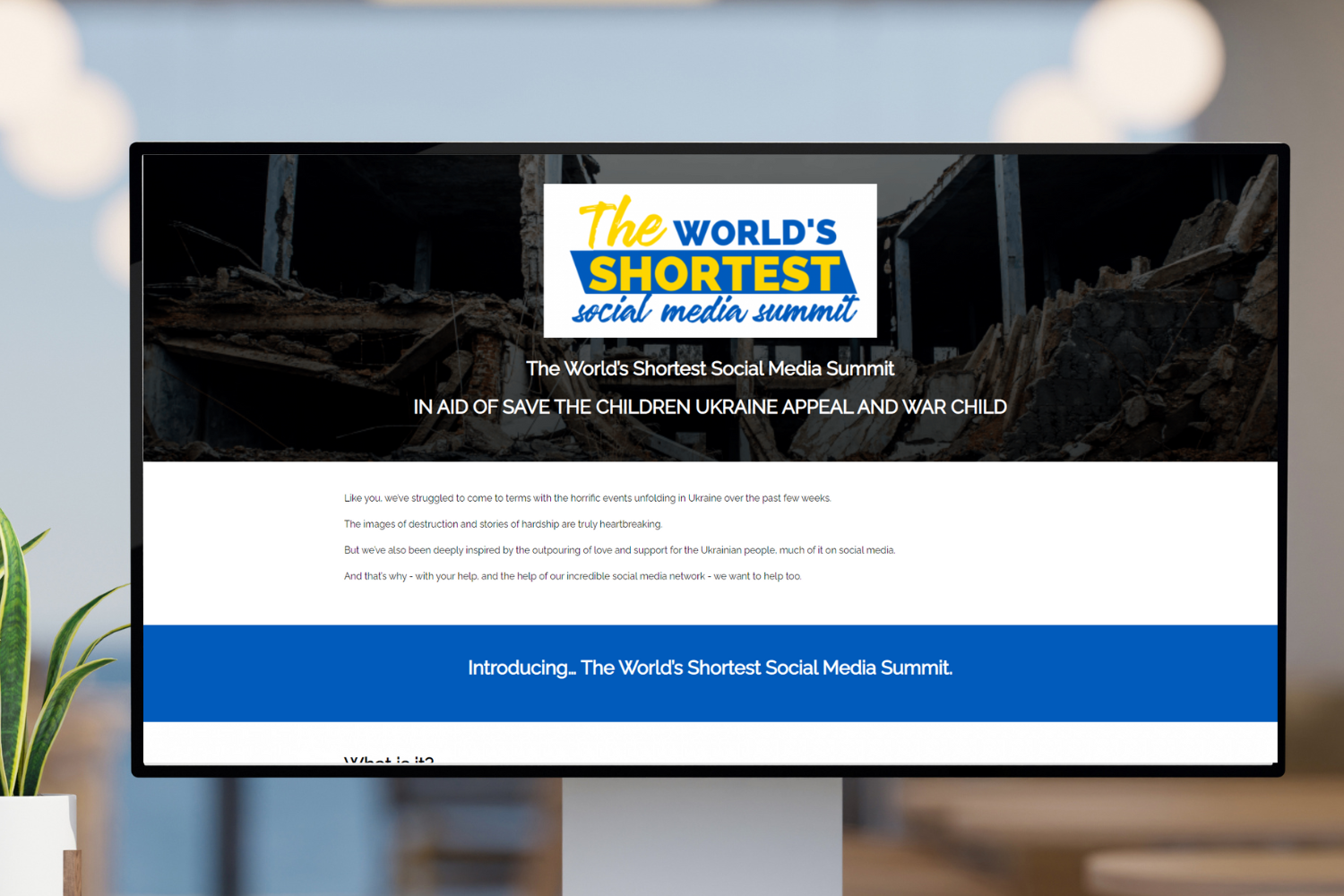 The World's Shortest Social Media Summit Sales Page