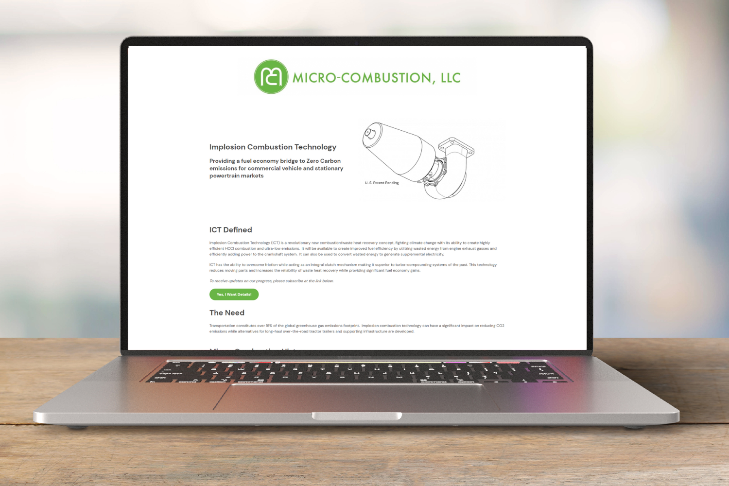 Micro Combustion Sales Page