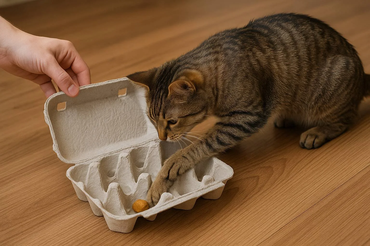 Cat Playing with sitter