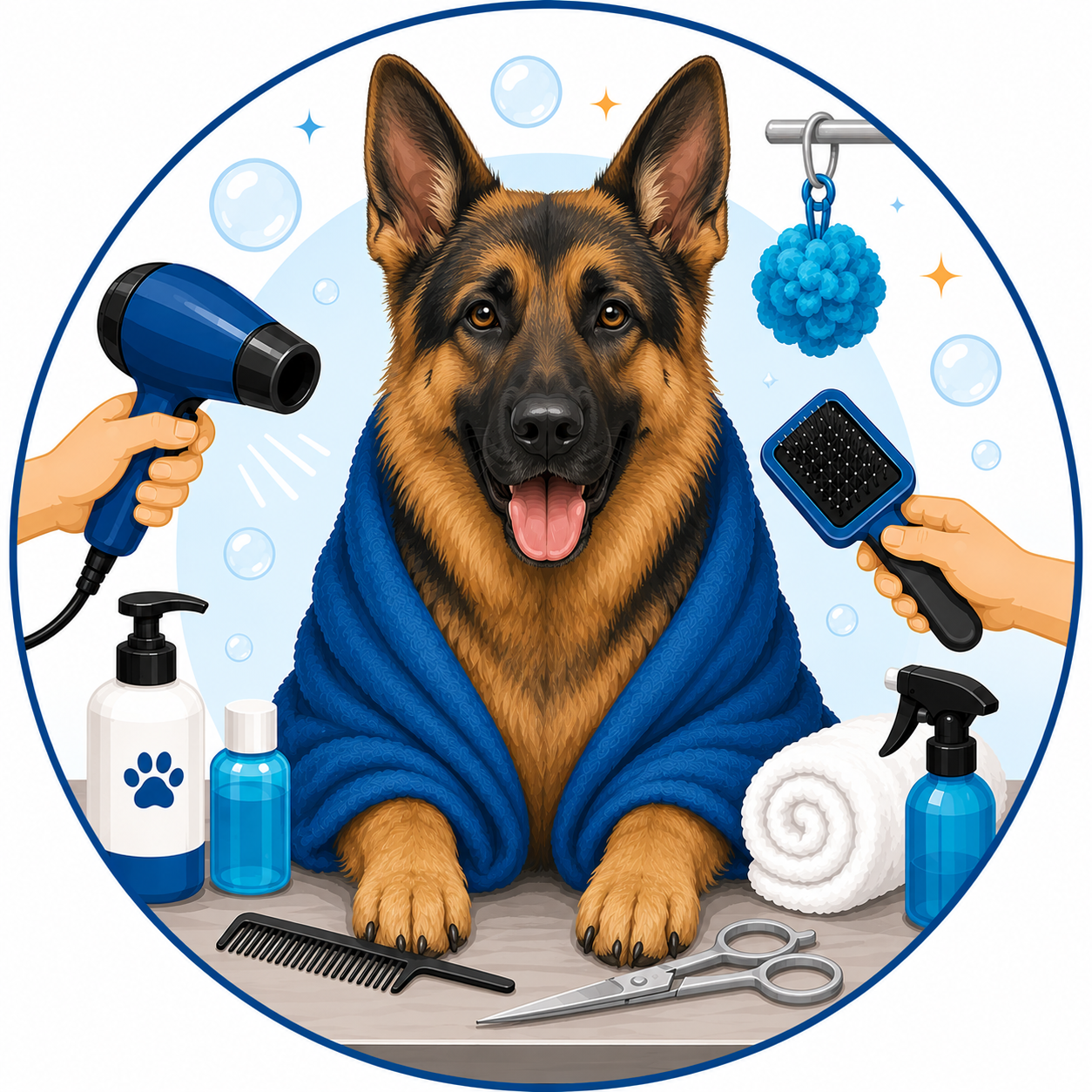 large dog full grooming service