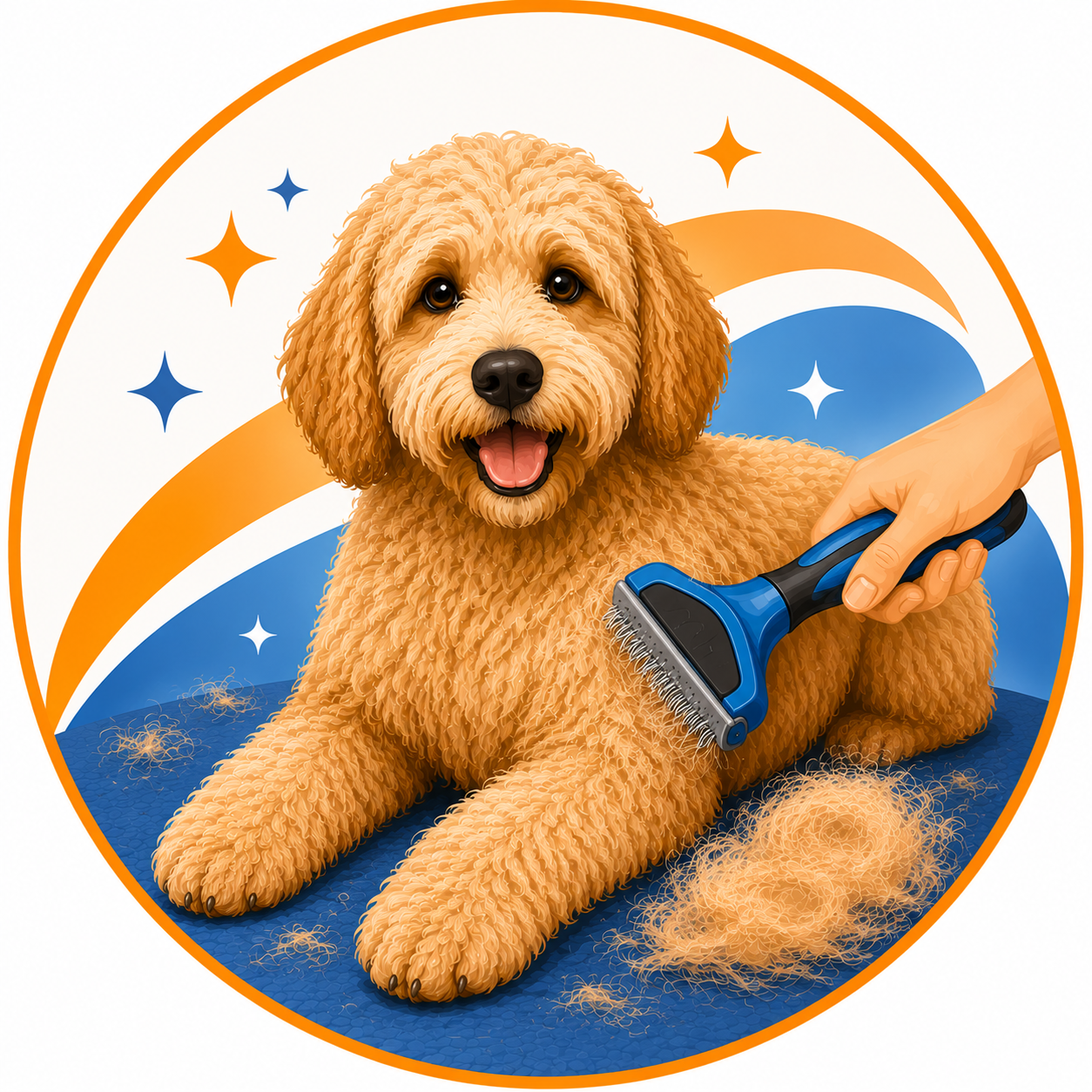 de-shedding dog groom treatment