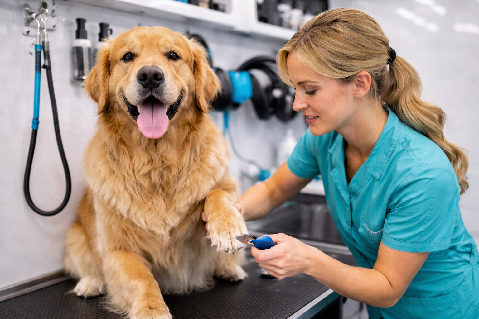 Golden Retriever Nail Trim Dog Grooming
