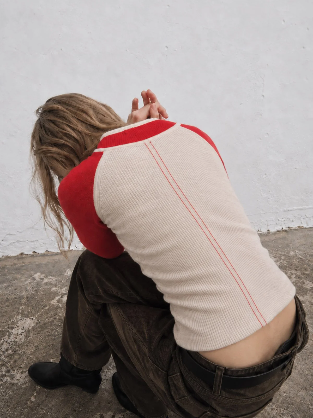 Raglan Long Sleeve Tshirt - Ruby
