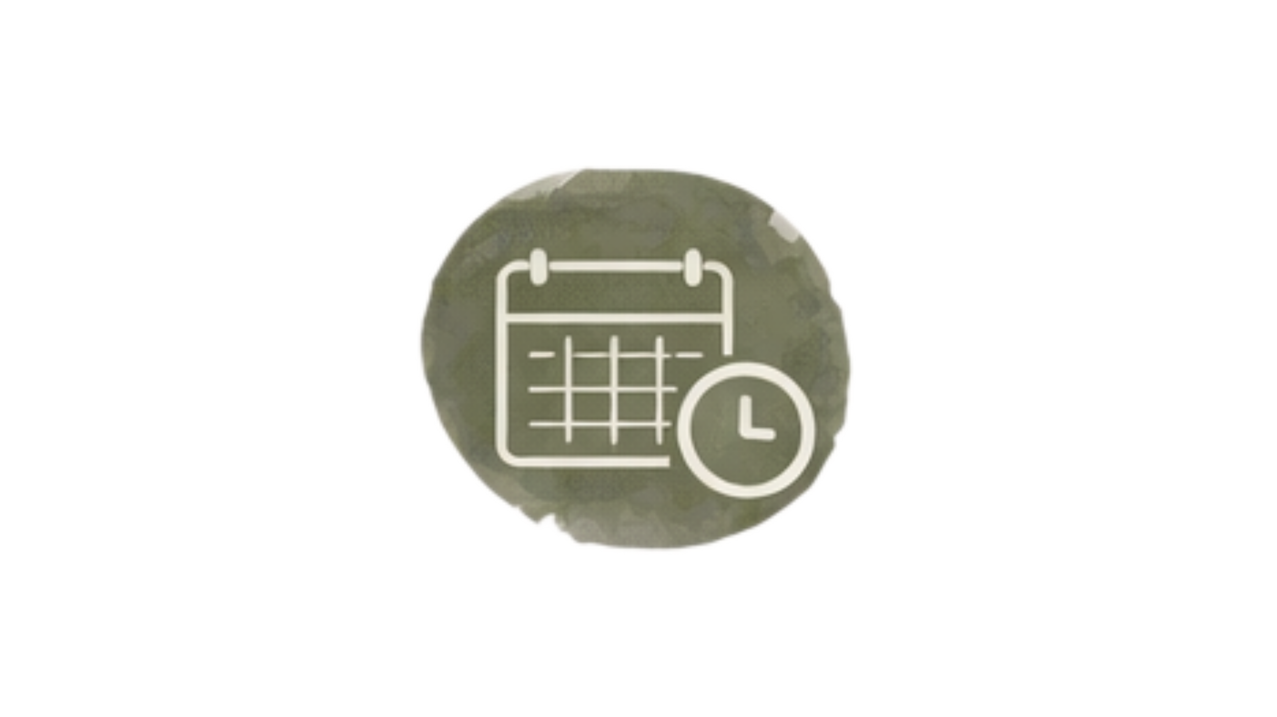 Icon of a calendar with a clock, indicating schedule or appointment management.