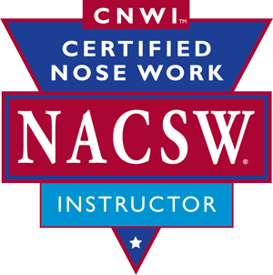 Certified Nose Work instructor badge for NACSW.