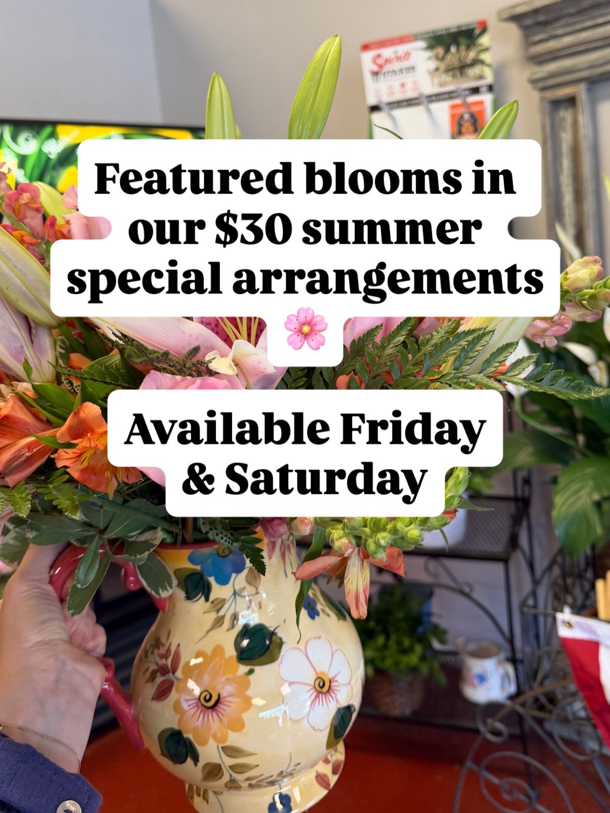 Which one is your favorite?! Treat yourself or someone else with our summer special today and tomorrow☀️ walk-in only!

#roselily #gerberdaisy #summerspecial #acworthflorist #georgiaflowers