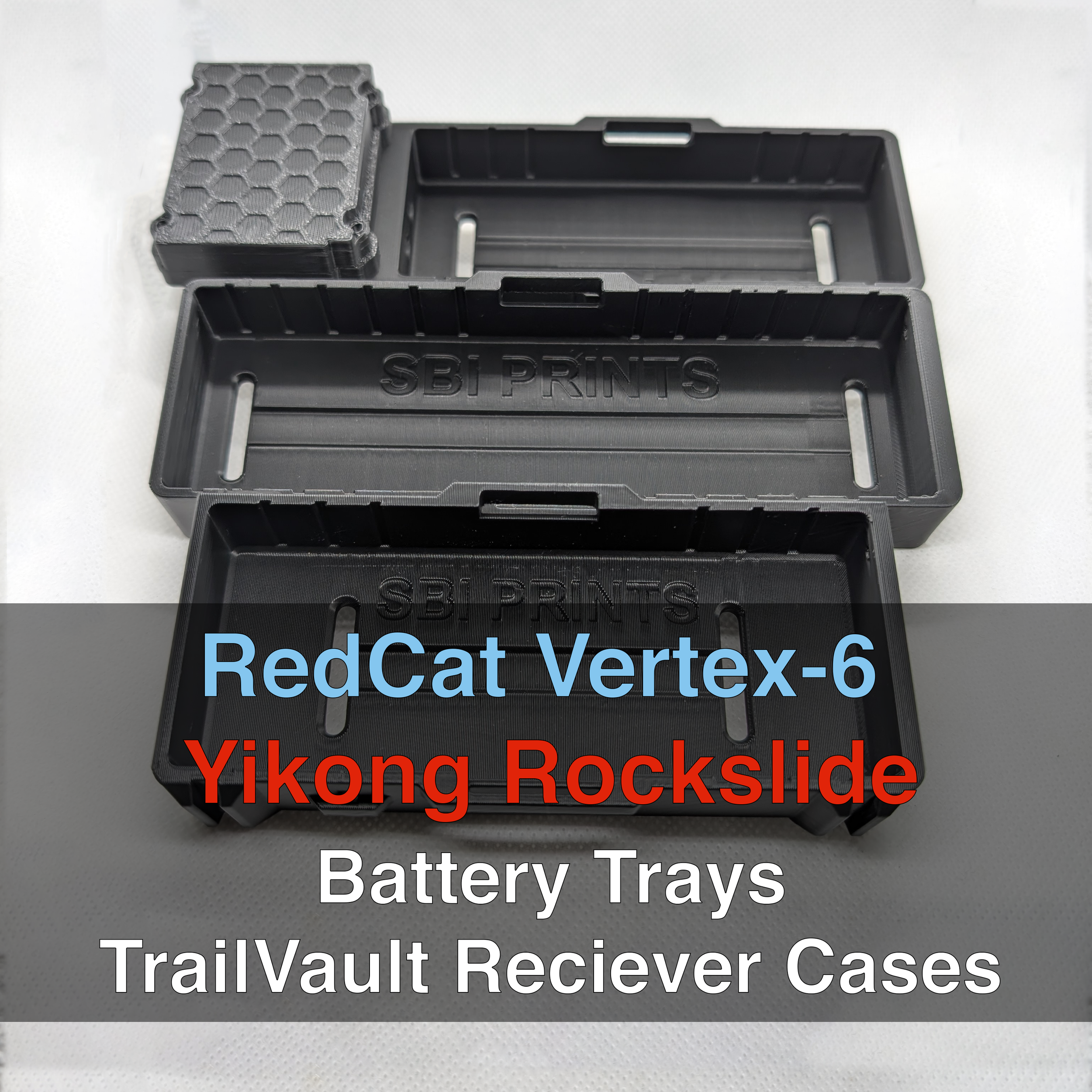 New Product Release: Vertex-6 and Yiklong YK4061 Rockslide - Battery Trays and TrailVault Receiver Cases