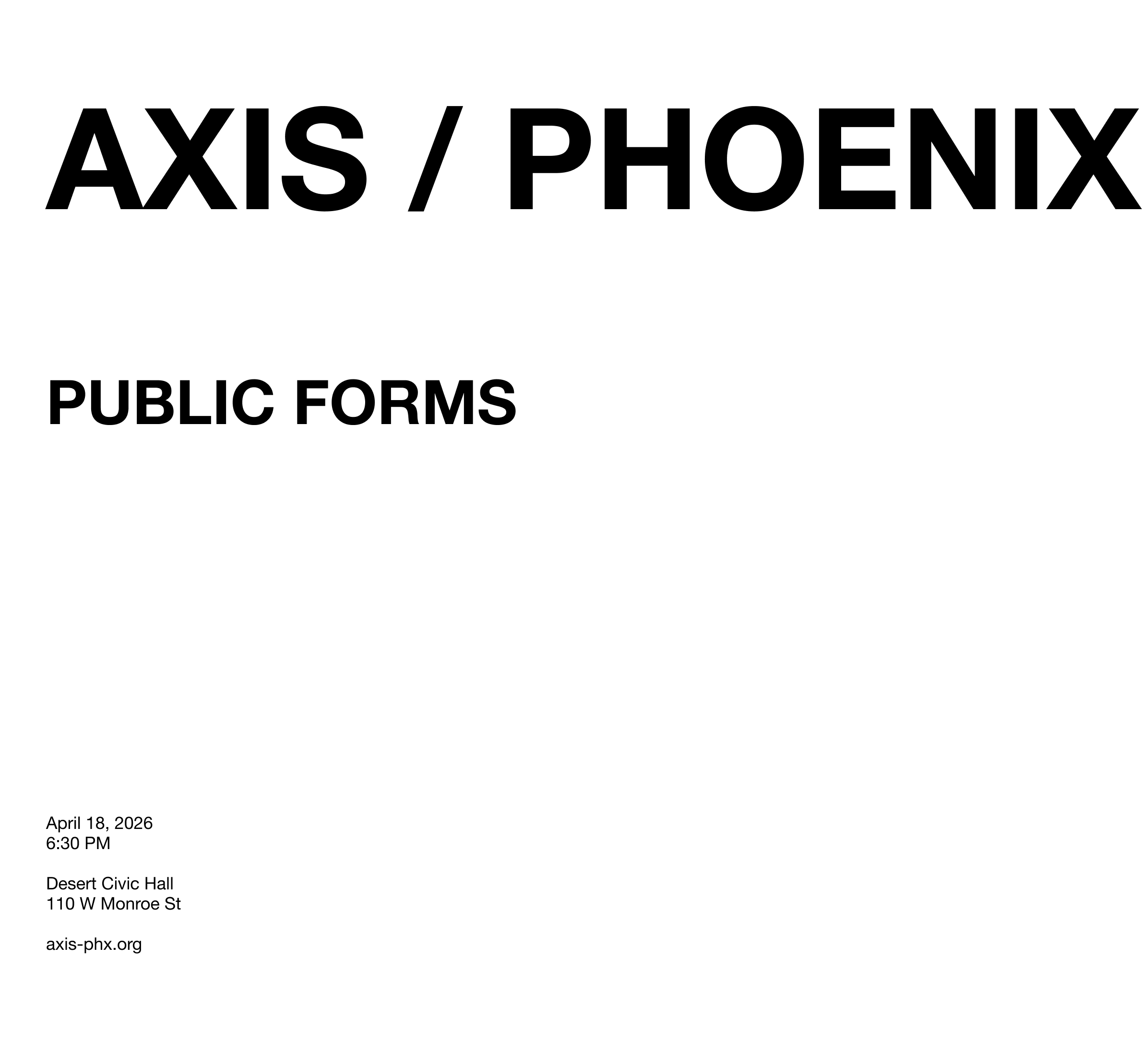 AXIS environmental banner application