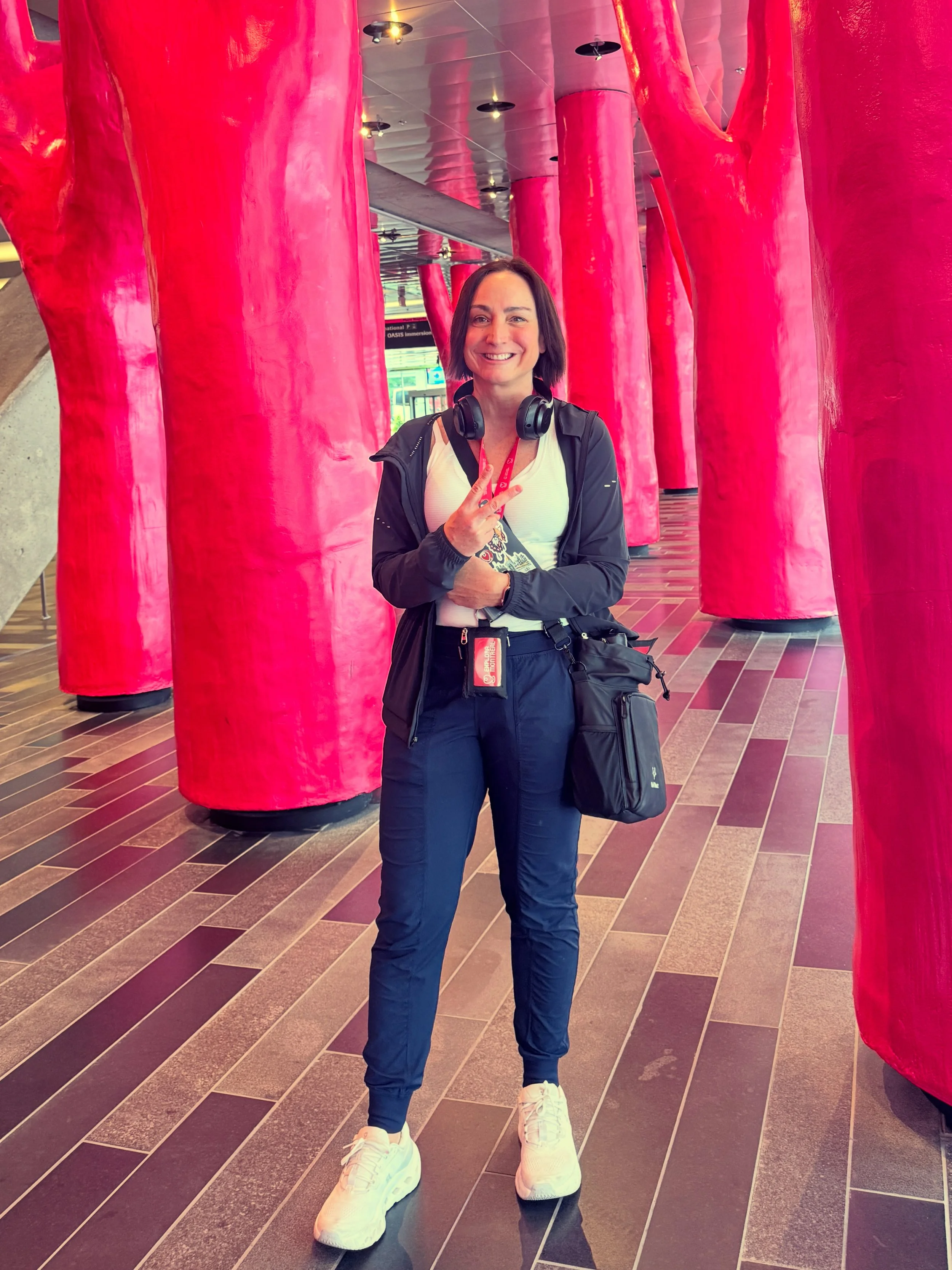 Misha, founder of Explora Montreal, in Montréal’s Underground City