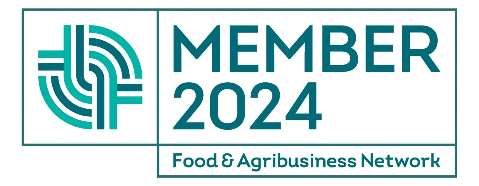 Member badge for 2024 Food & Agribusiness Network with logo and text.