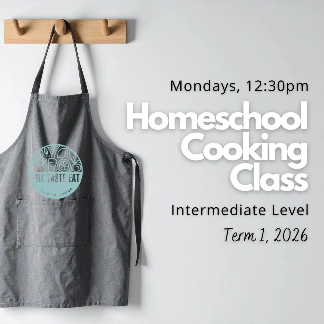 Homeschool Classes - Intermediate Cooks - Monday 12:30pm