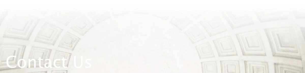 Contact page of Themis Insight with a clean white background and subtle geometric header design.