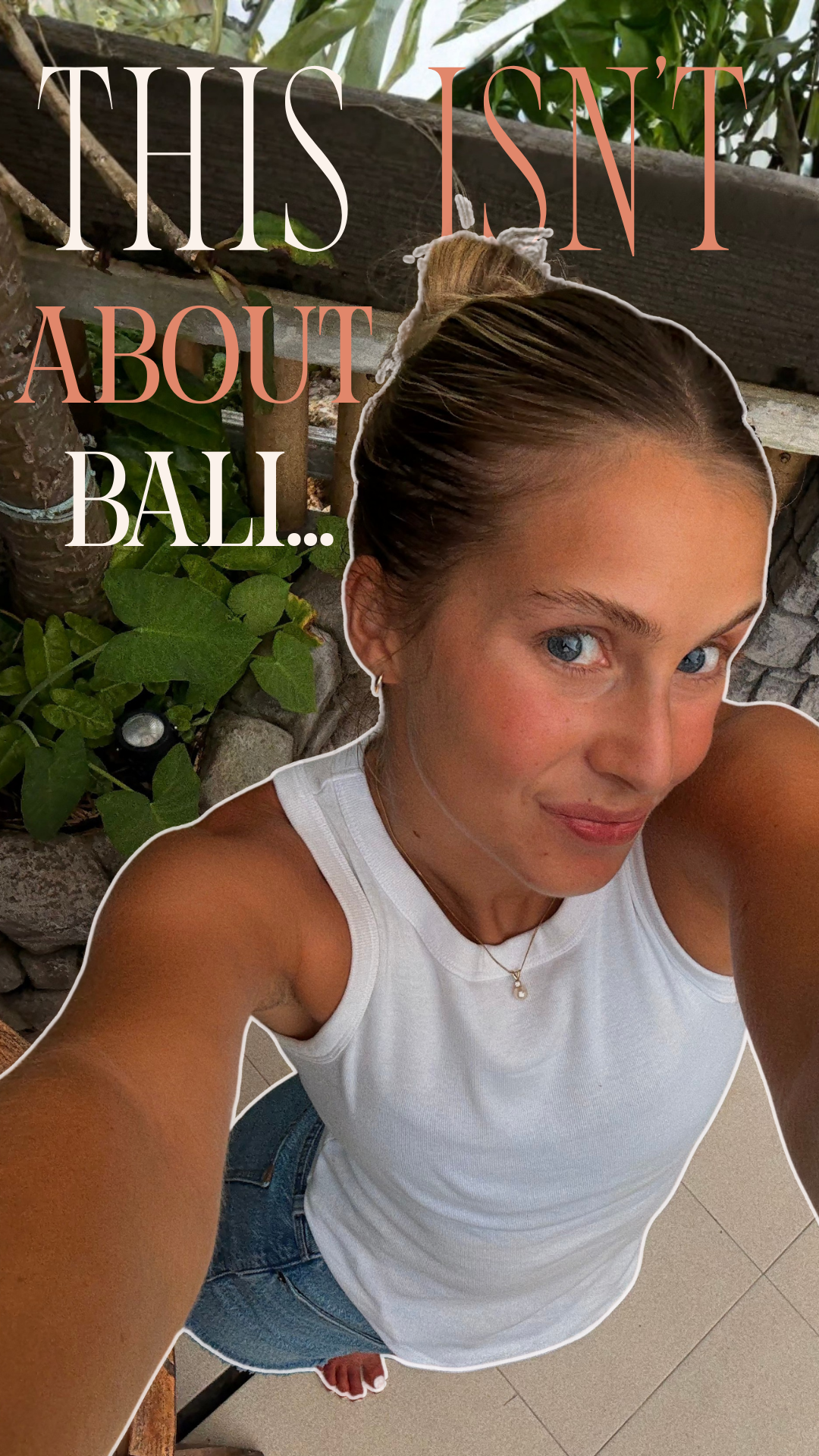 Girl in her 20s, happy because she has found her purpose after being in Bali