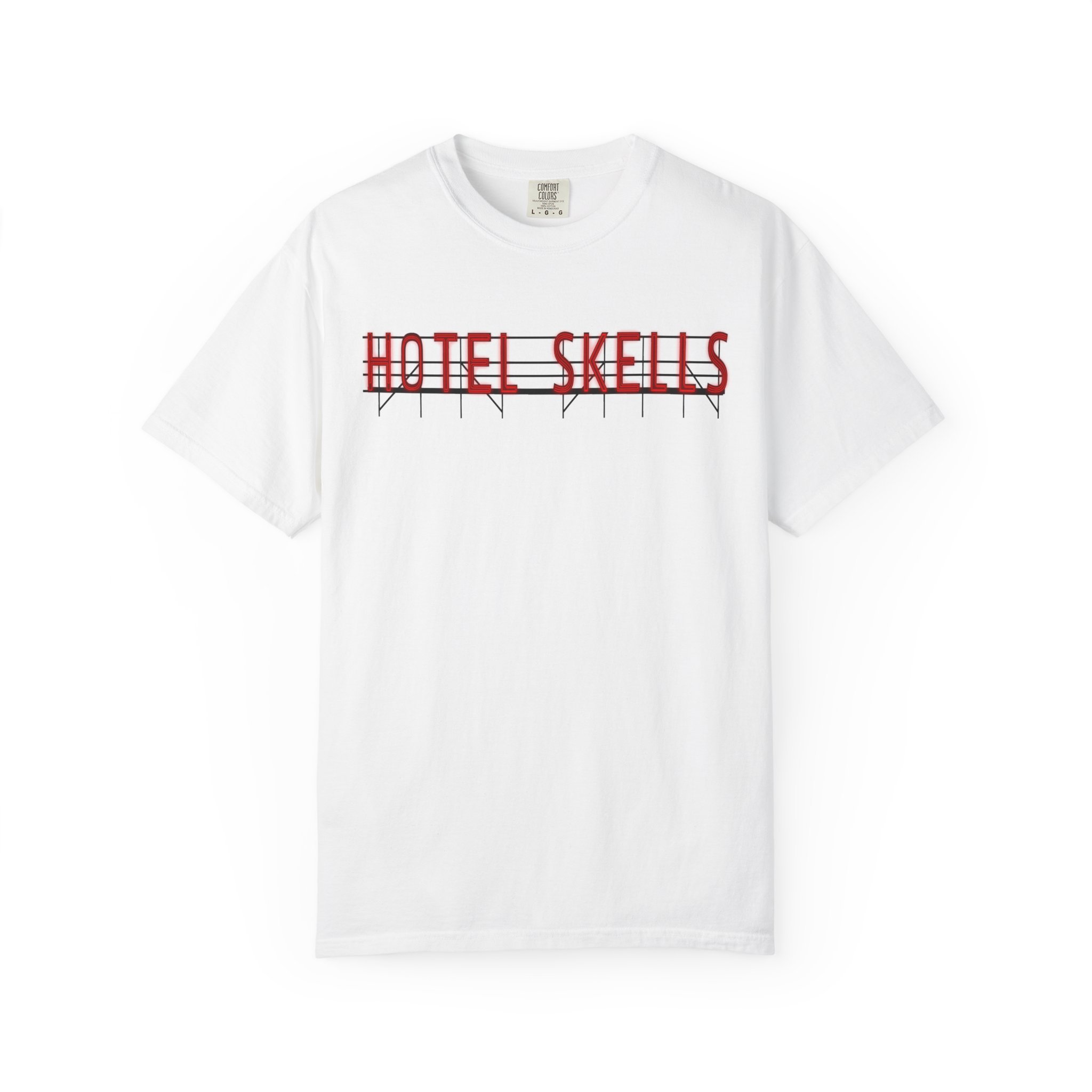 Hotel Skells T‑Shirt — “Check In at Hotel Skells” Graphic Tee