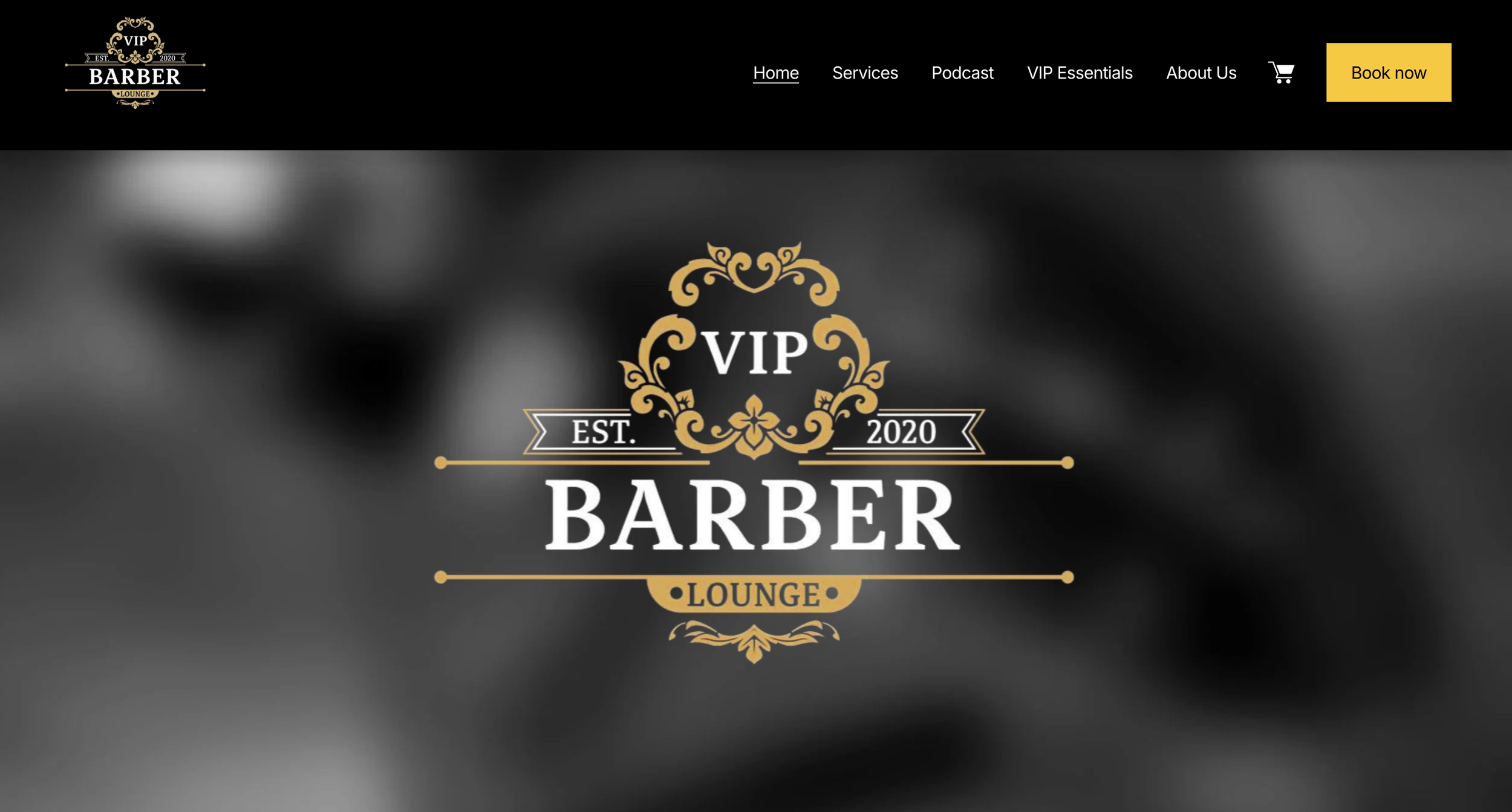 VIP Barber Lounge Website Snapshot