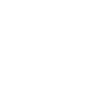 An abstract black and white circular geometric design resembling a camera shutter.