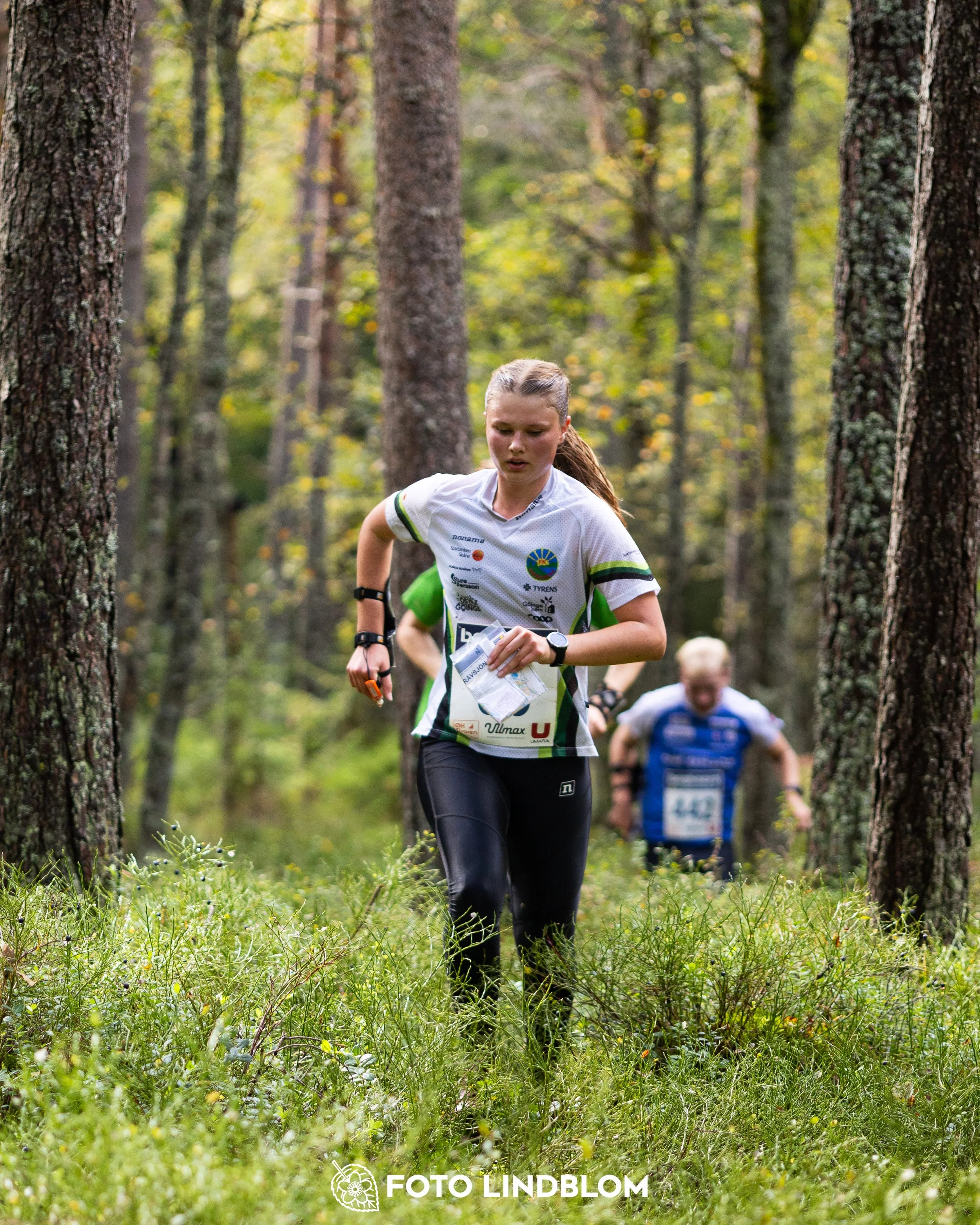 A picture from the Swedish national championship in long distance orienteering and Swedish league race taken by Foto Lindblom