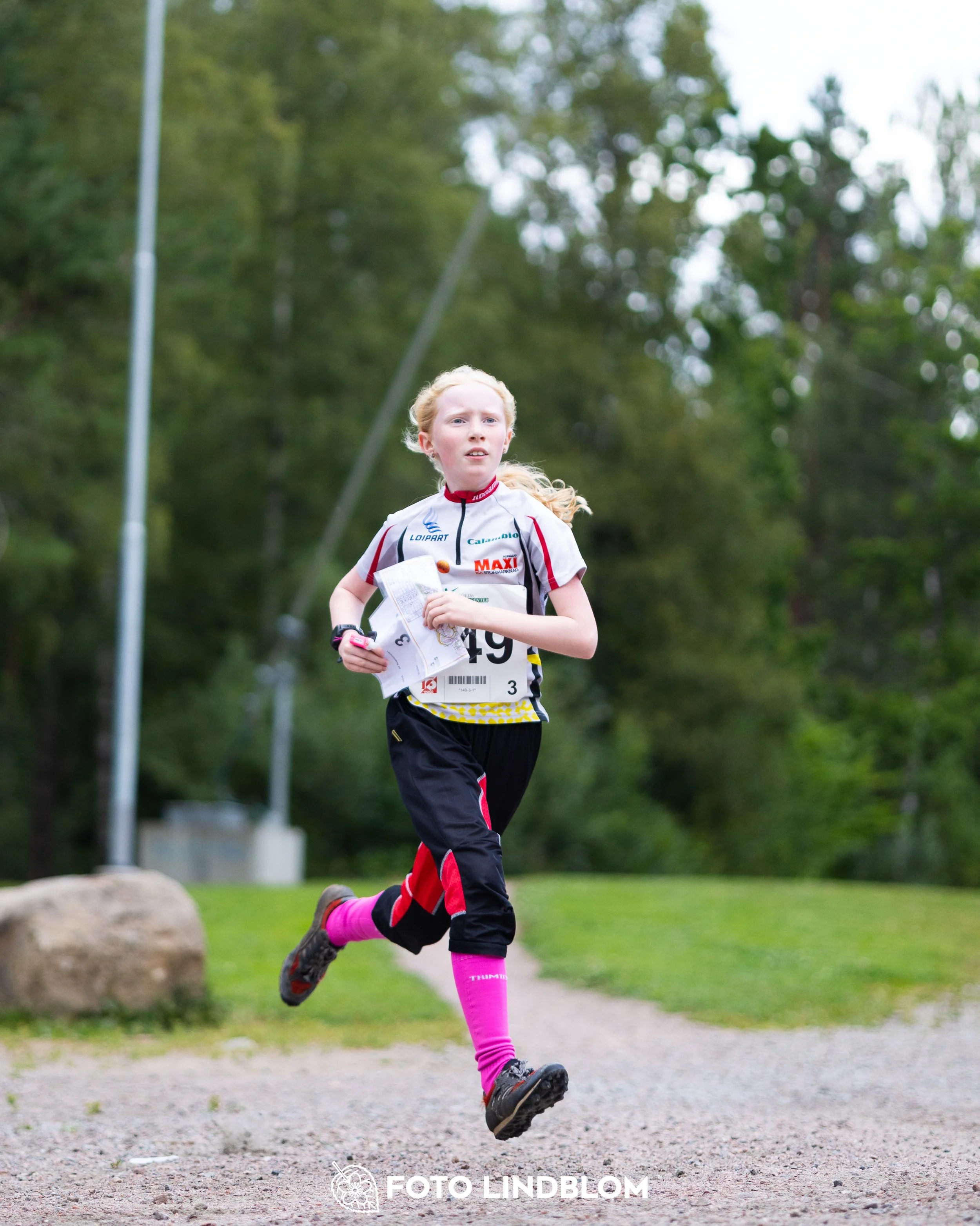 A picture from the youth 10 mila orienteering competition taken by Foto Lindblom