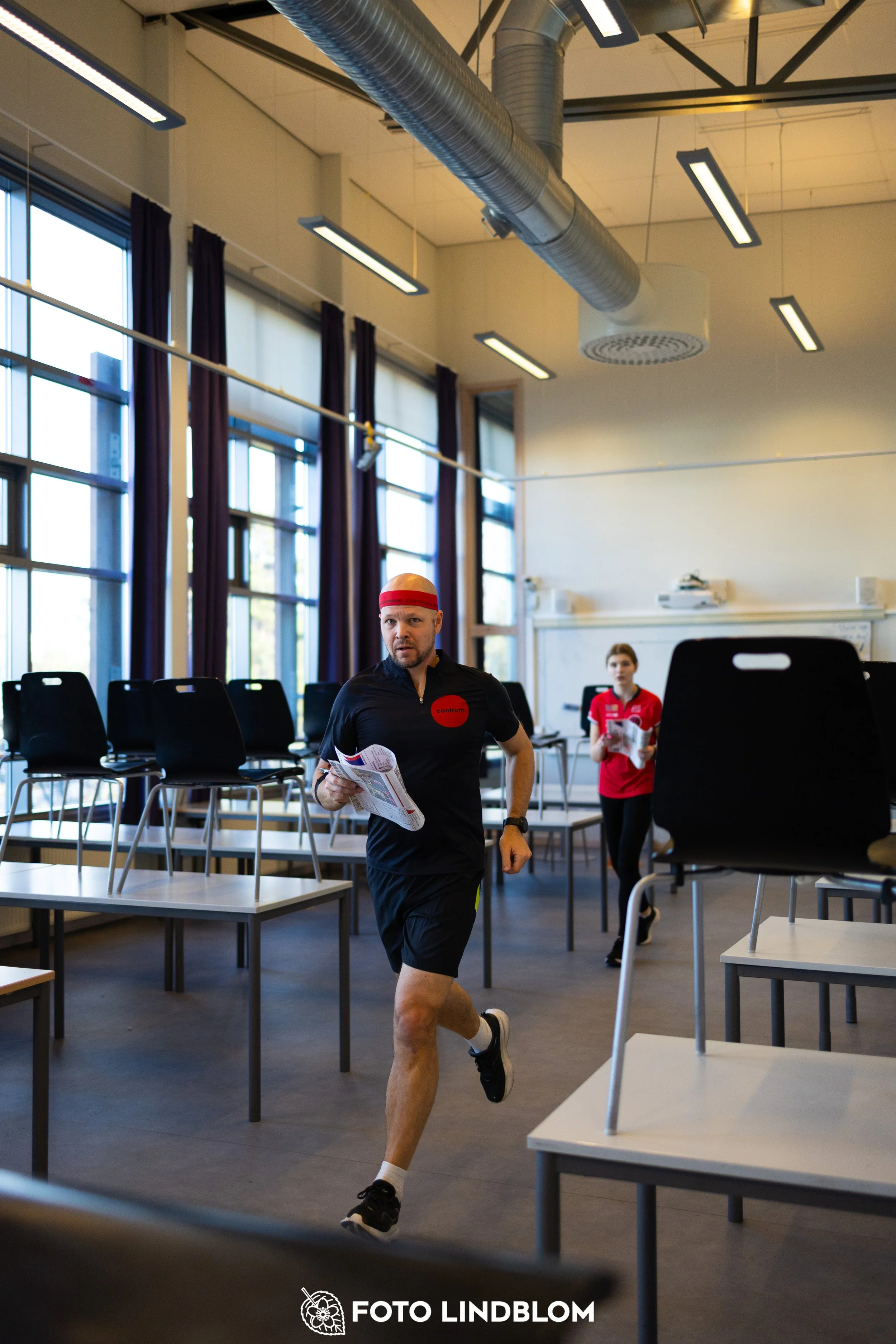A picture from the indoor orienteering event TMOK Indoor taken by Foto Lindblom