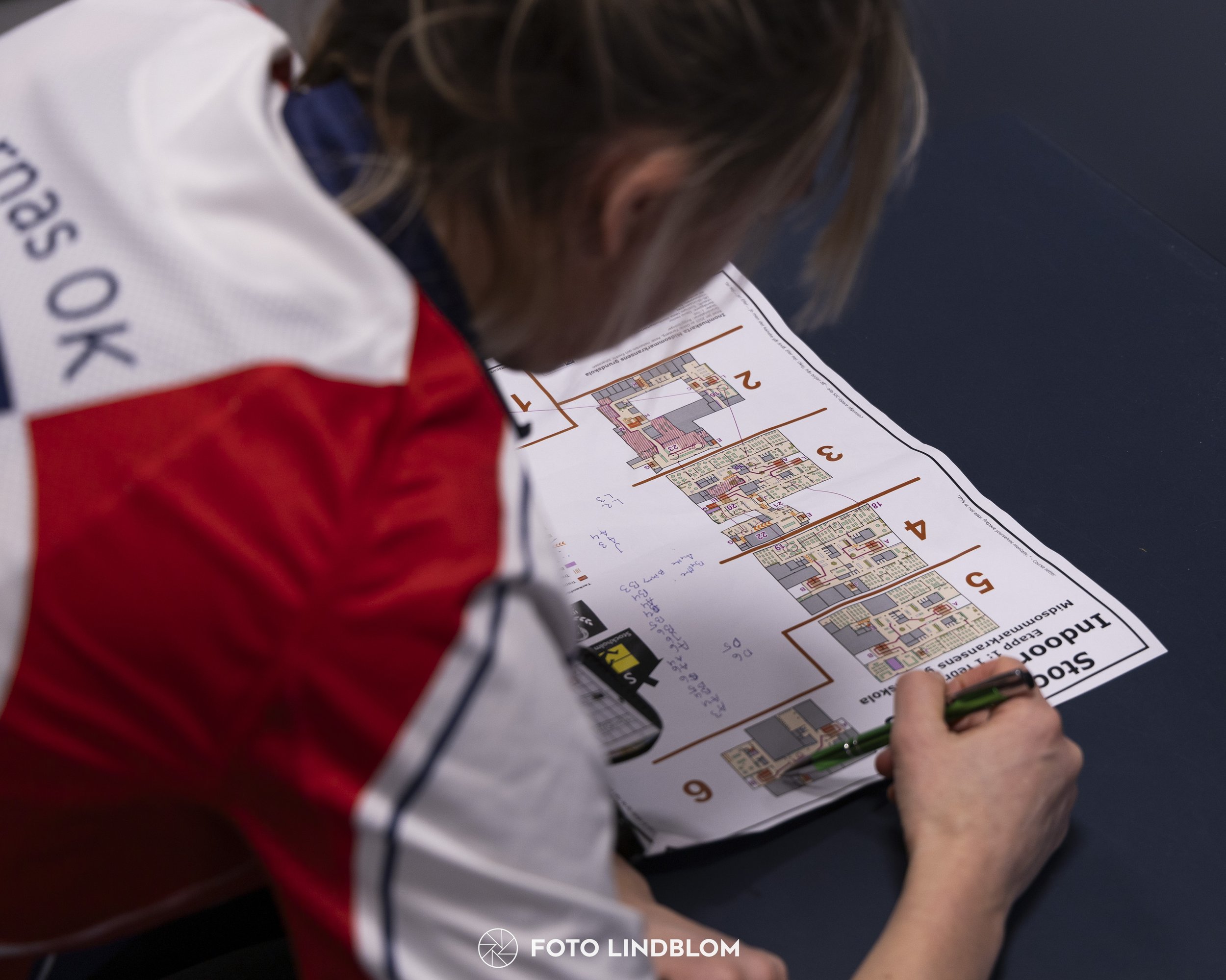A picture from the orienteering indoor competition "Stockholm Indoor Cup"