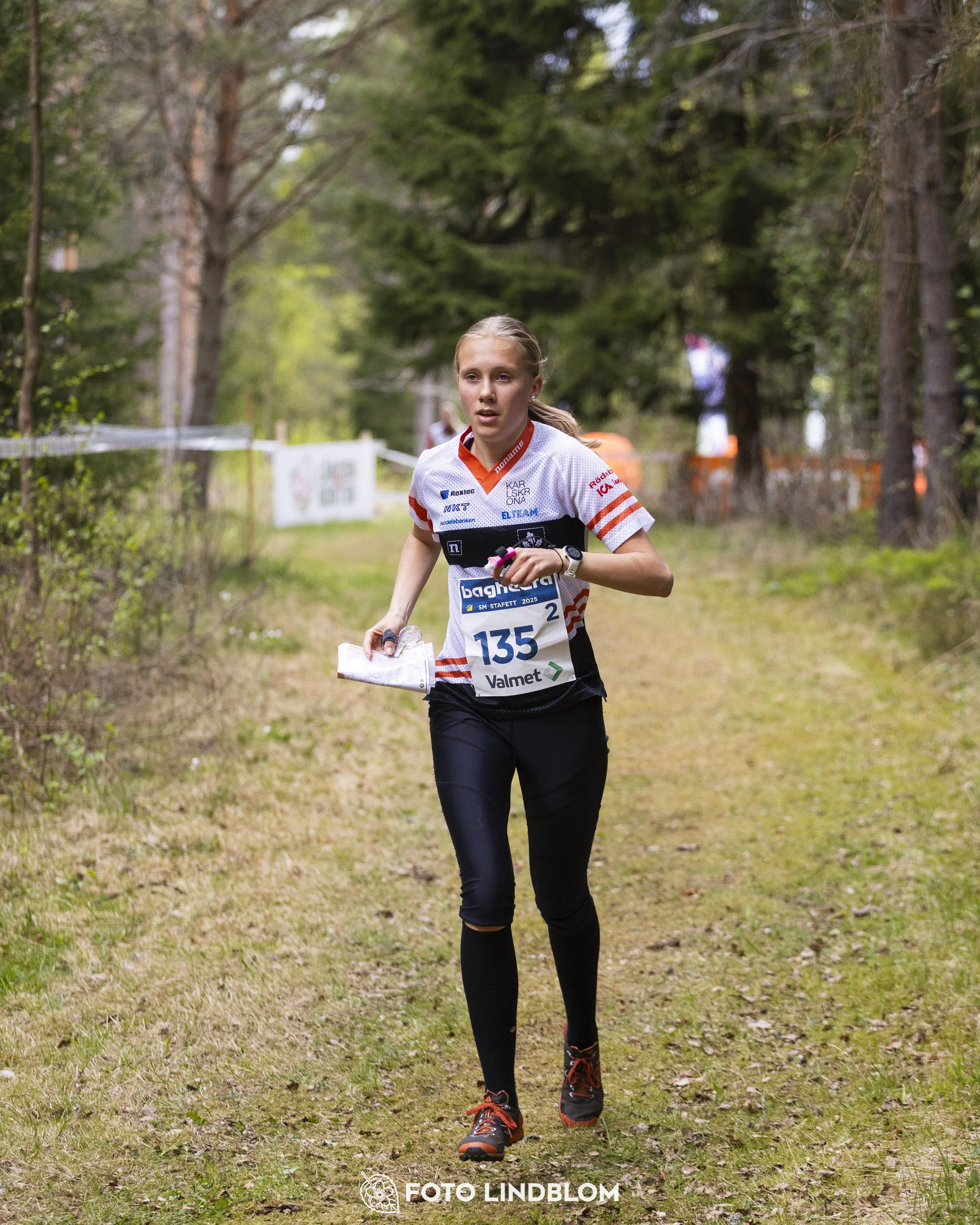 A picture from the Swedish national championship in relay orienteering