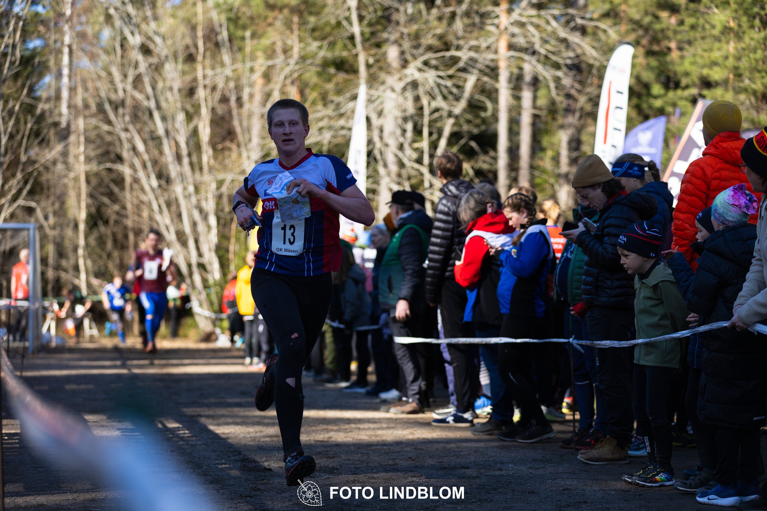 A moment from the Måsenstafetten 2026 relay event in Sweden, photographed by Foto Lindblom.