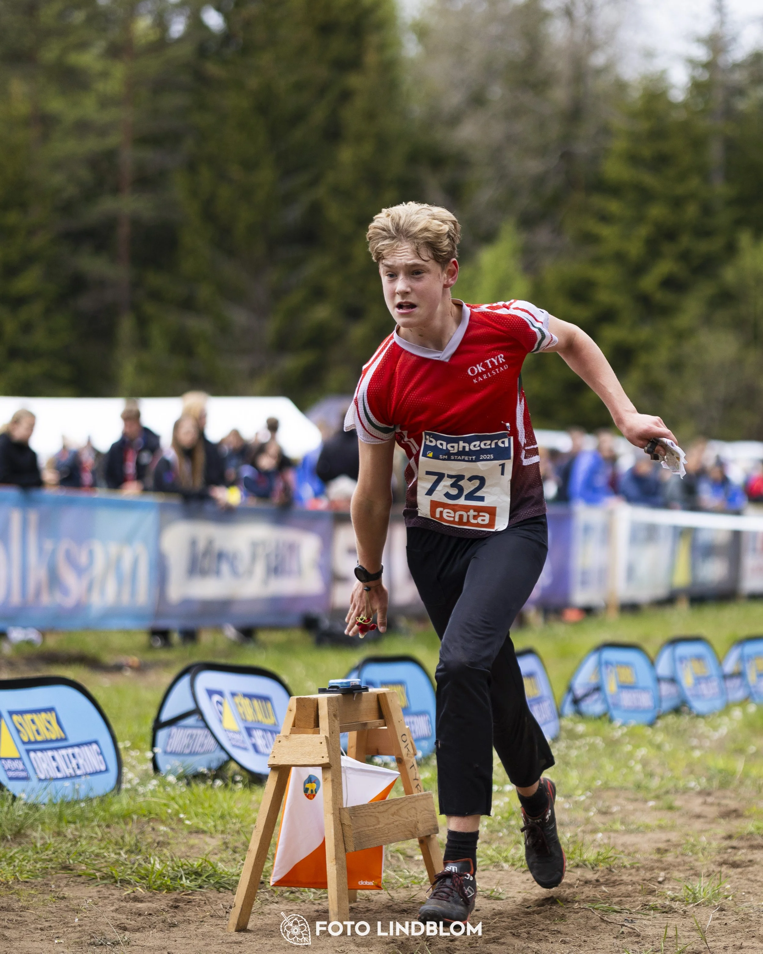 A picture from the Swedish national championship in relay orienteering