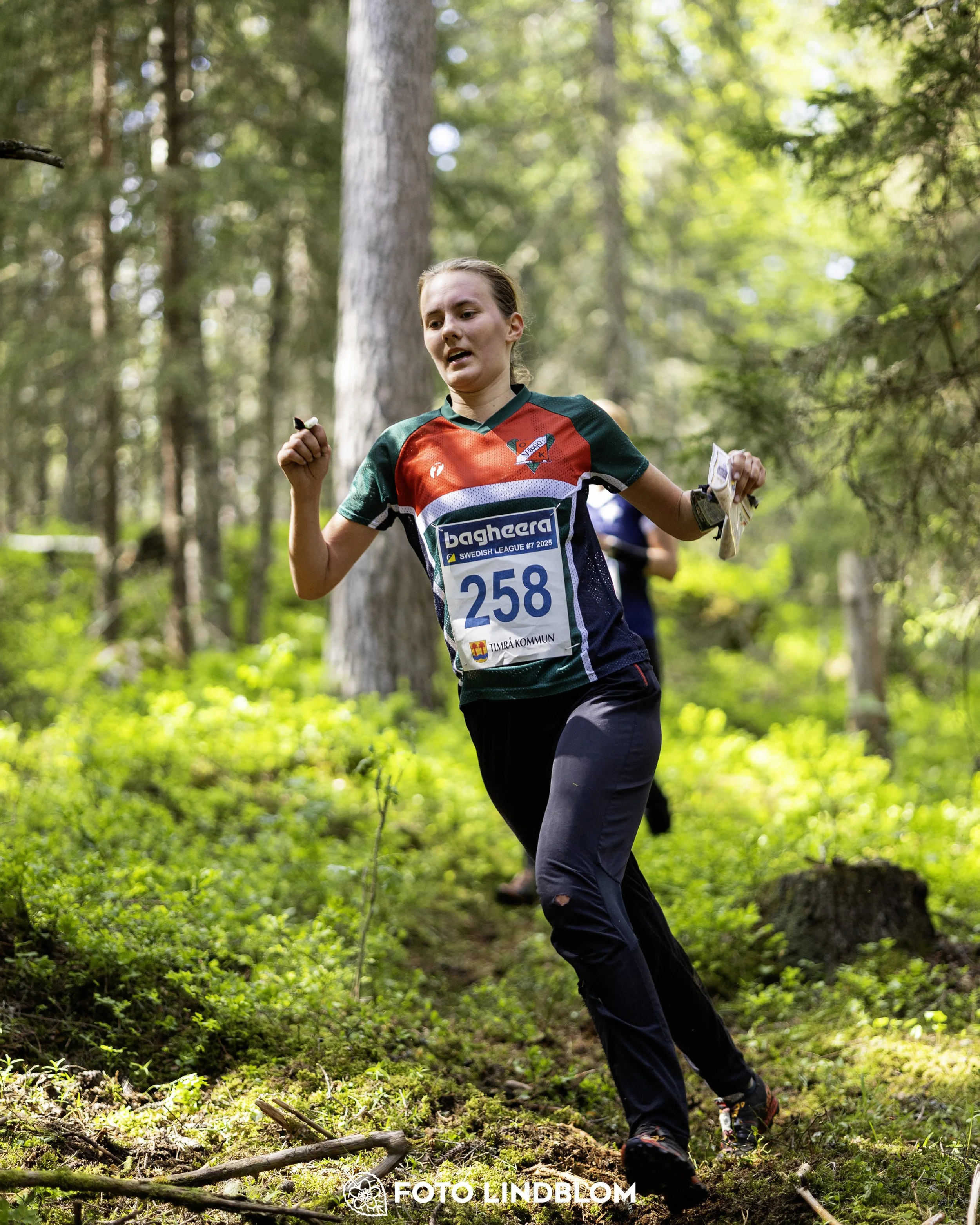 A picture from the seventh stage of the Swedish League orienteering competition