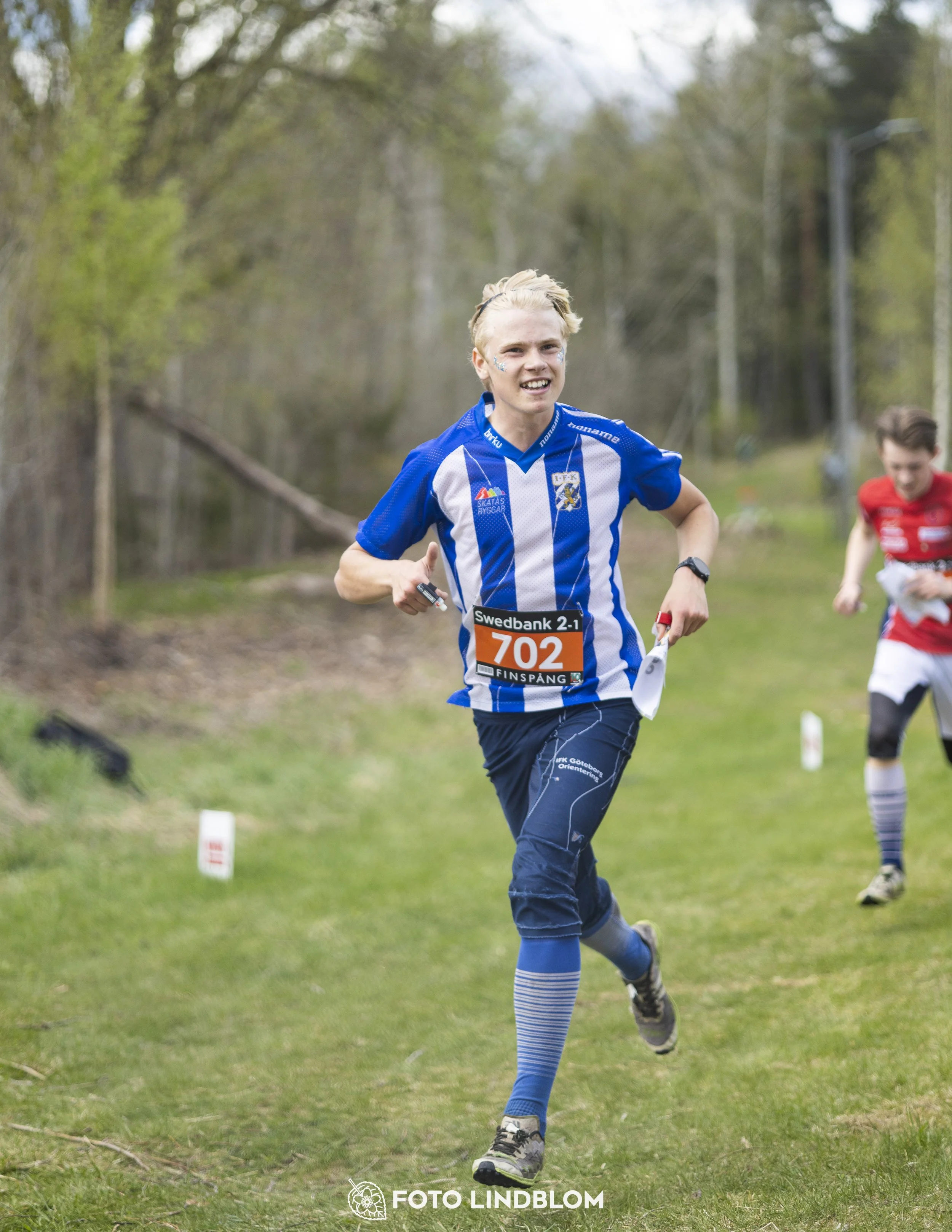 A picture from the youth relay at 10-Mila orienteering competition