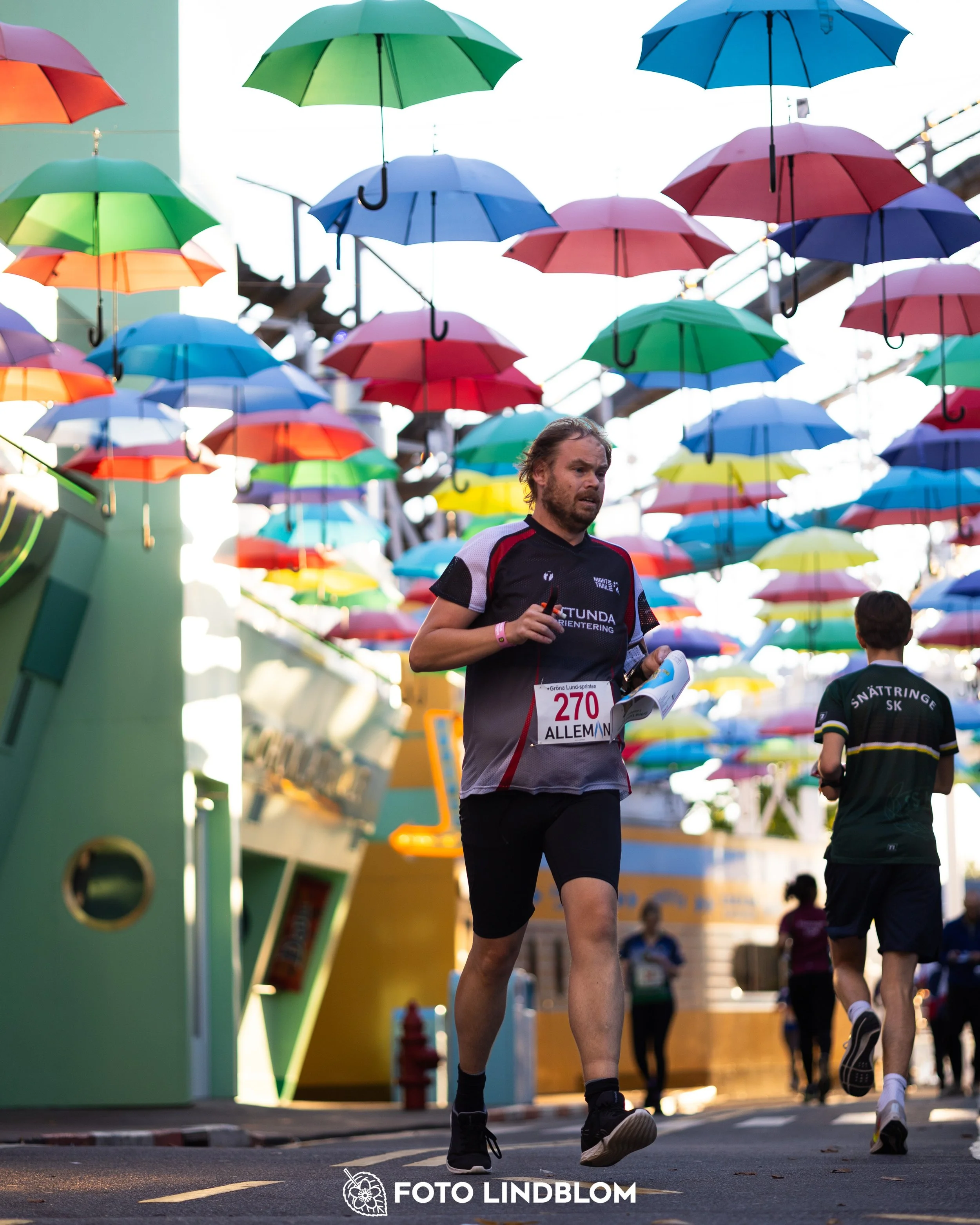 A picture from the orienteering event called Gröna Lund Sprinten taken by Foto Lindblom