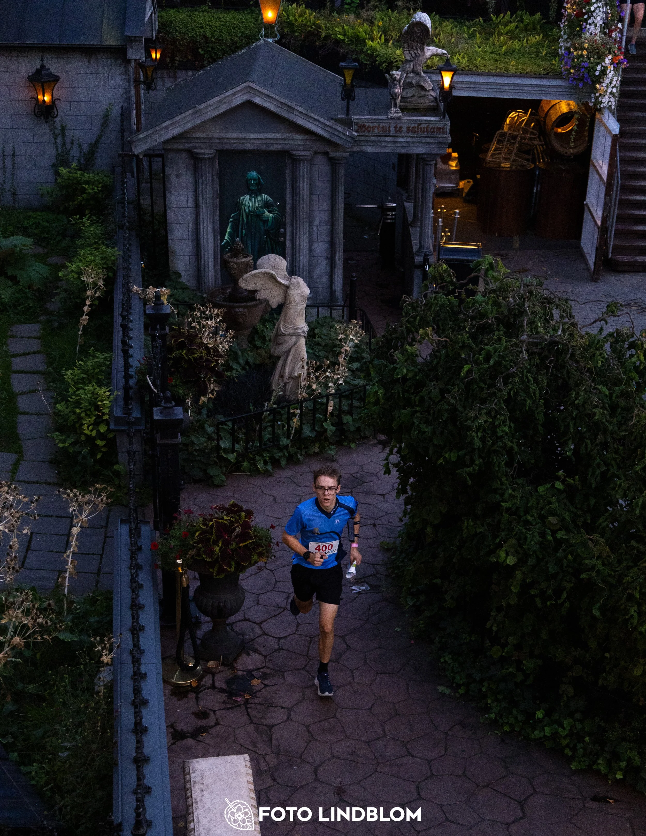 A picture from the orienteering event called Gröna Lund Sprinten taken by Foto Lindblom