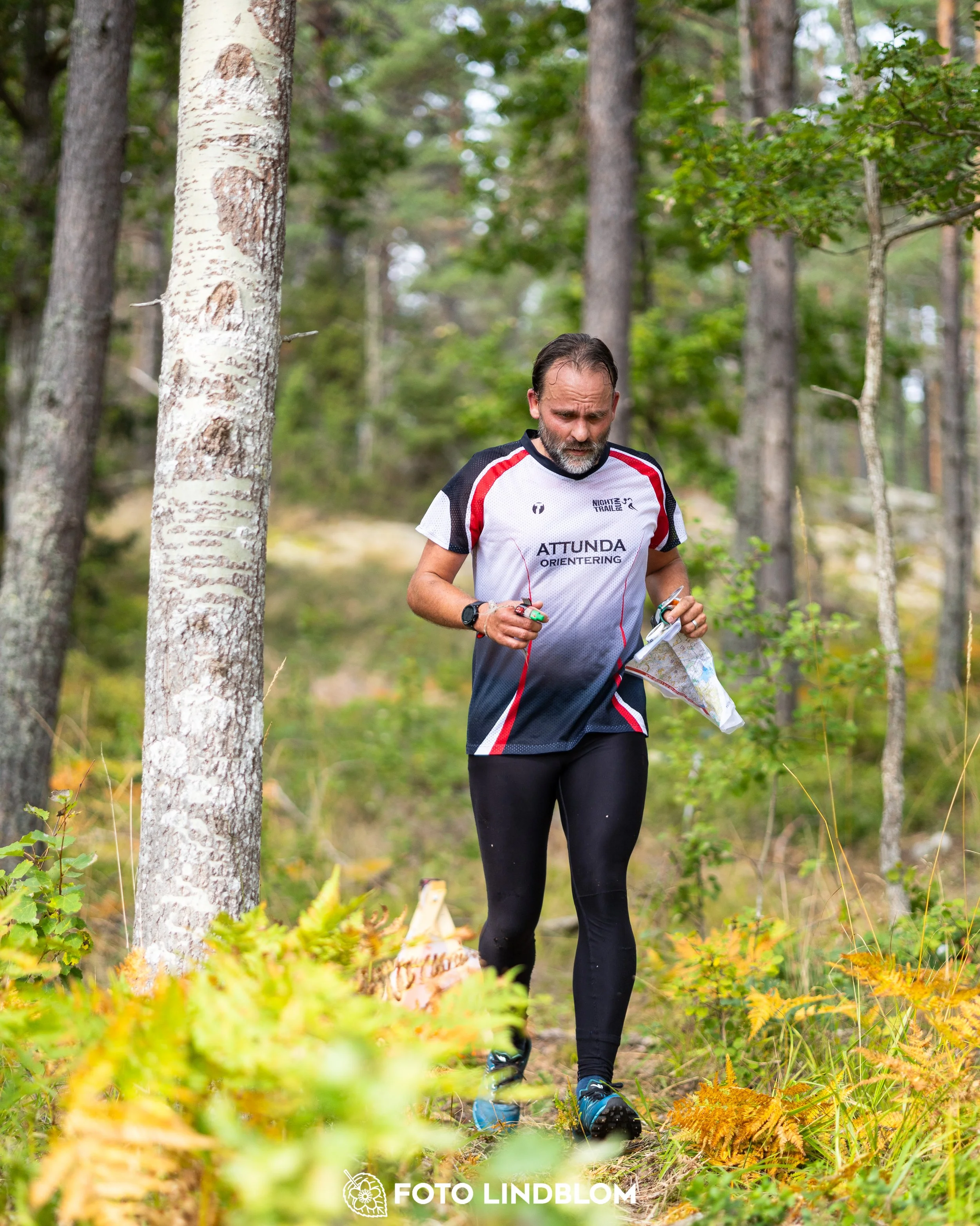 A picture from the Stockholm district championship in middle distance orienteering taken by Foto Lindblom