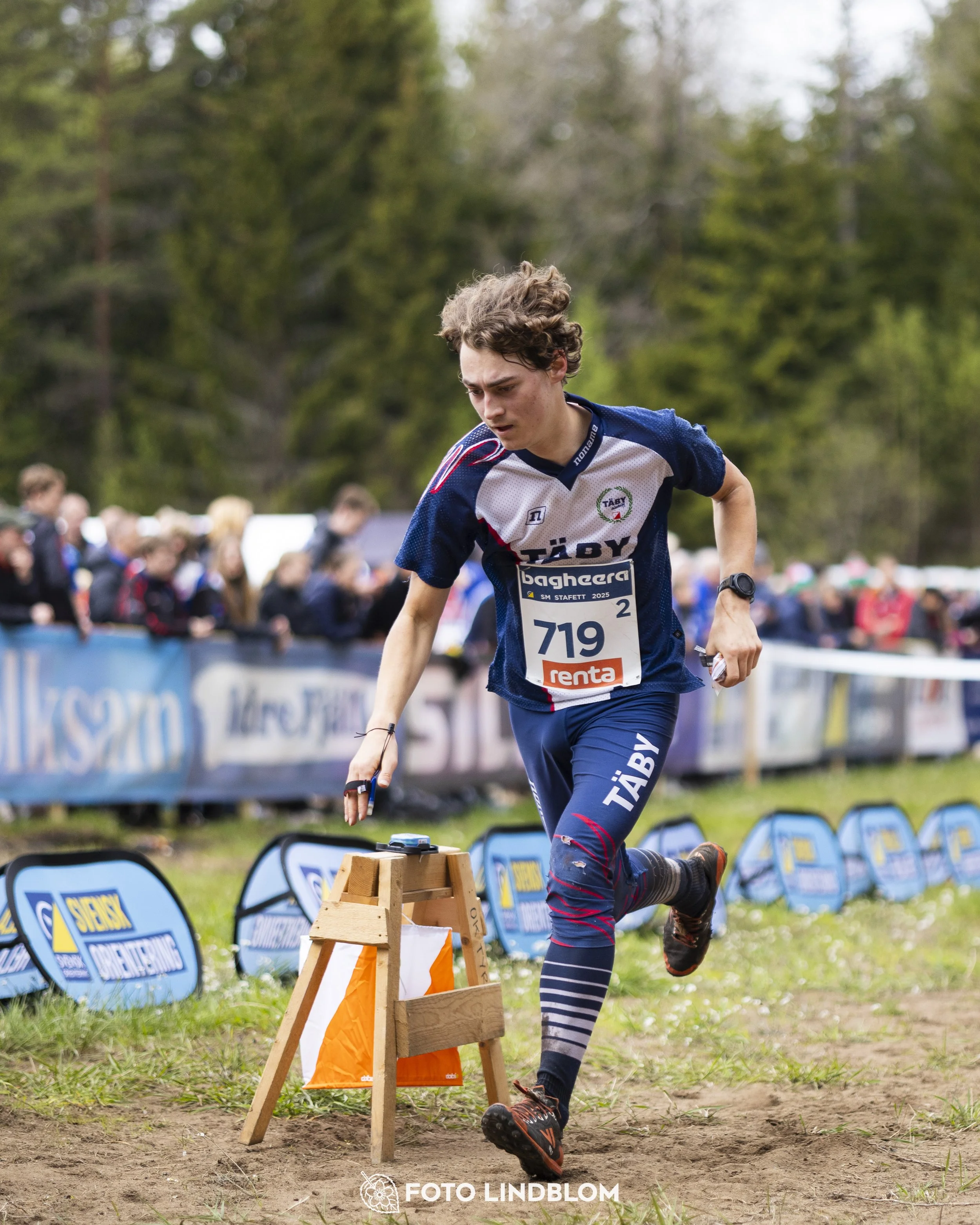 A picture from the Swedish national championship in relay orienteering